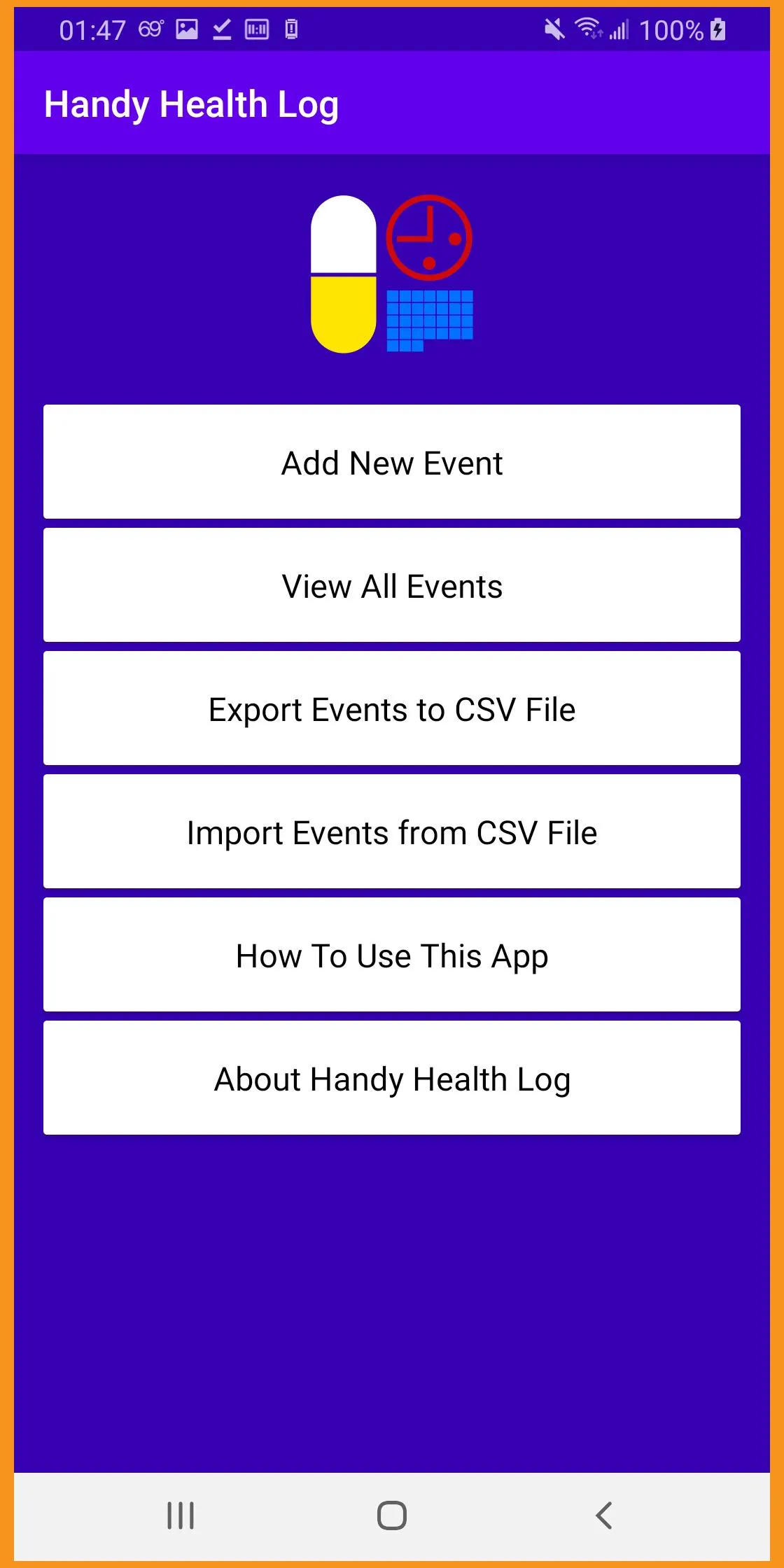 Handy Health Log | Indus Appstore | Screenshot