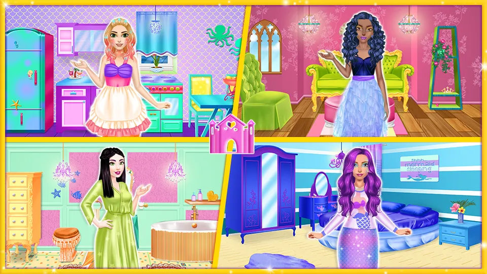 Princess & Mermaid Decorating | Indus Appstore | Screenshot