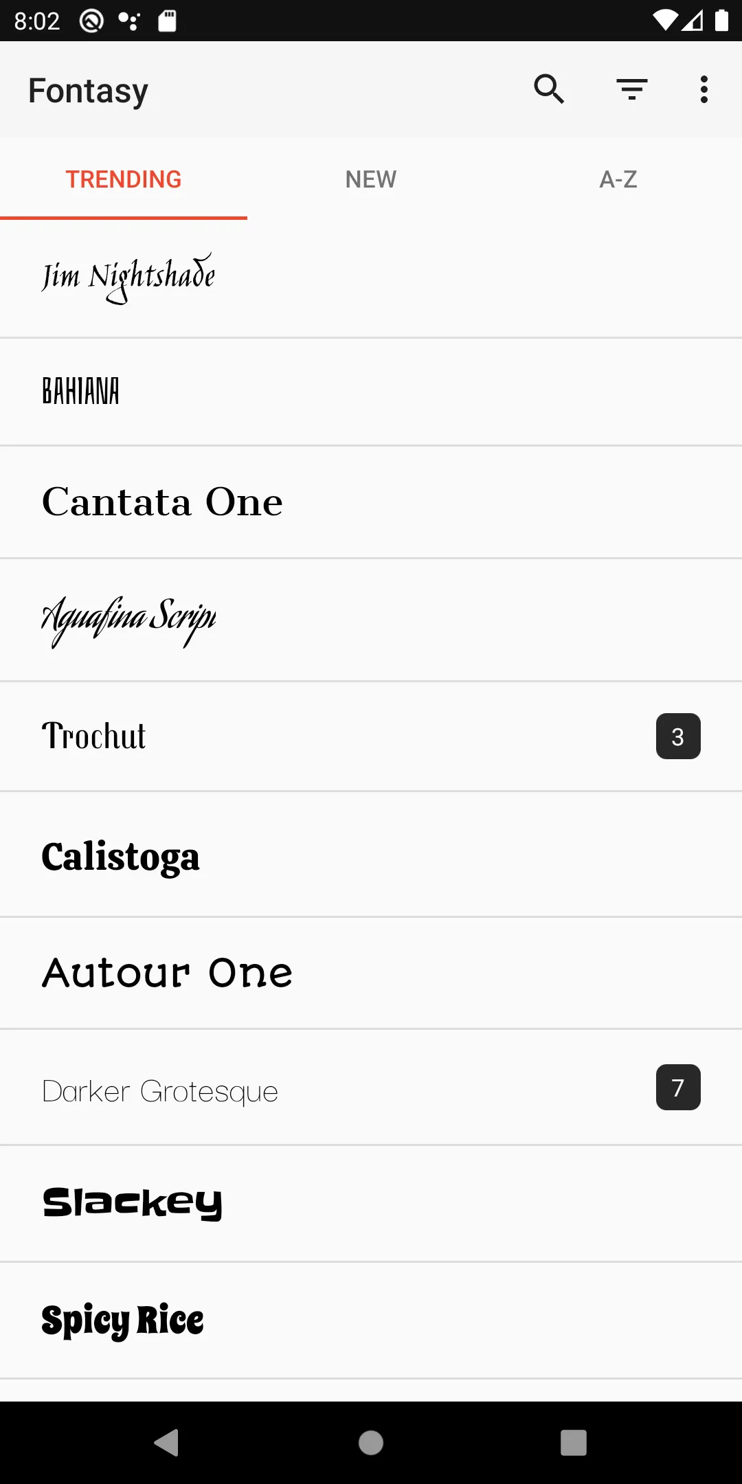 Fontasy - Google Fonts Browser | Indus Appstore | Screenshot