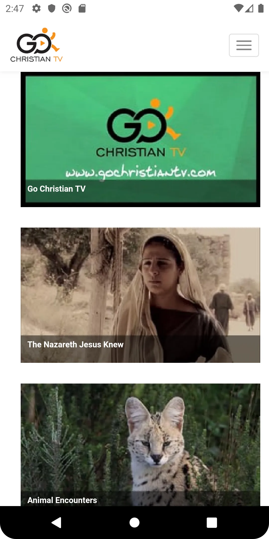 Go Christian TV | Indus Appstore | Screenshot