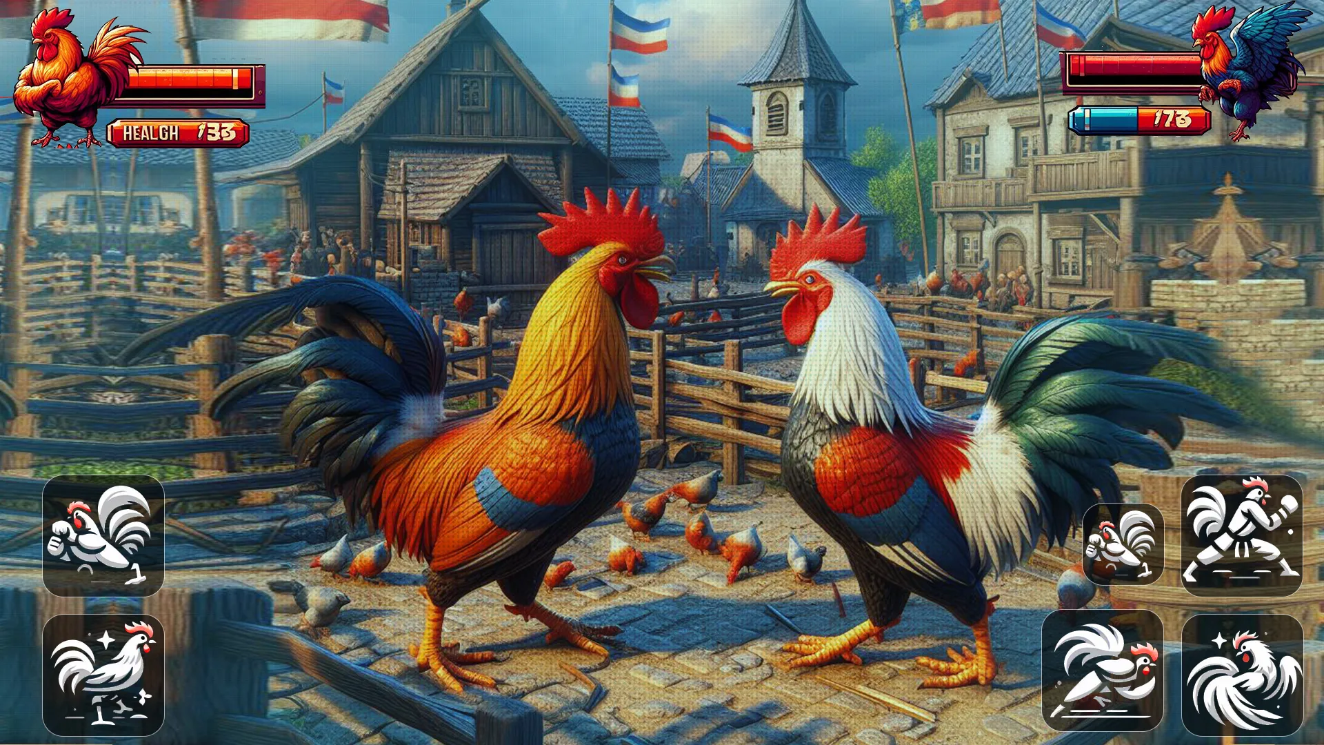 Street Rooster Fight Kung Fu | Indus Appstore | Screenshot