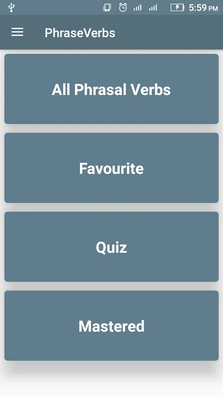 Phrasal Verbs: English MCQs | Indus Appstore | Screenshot