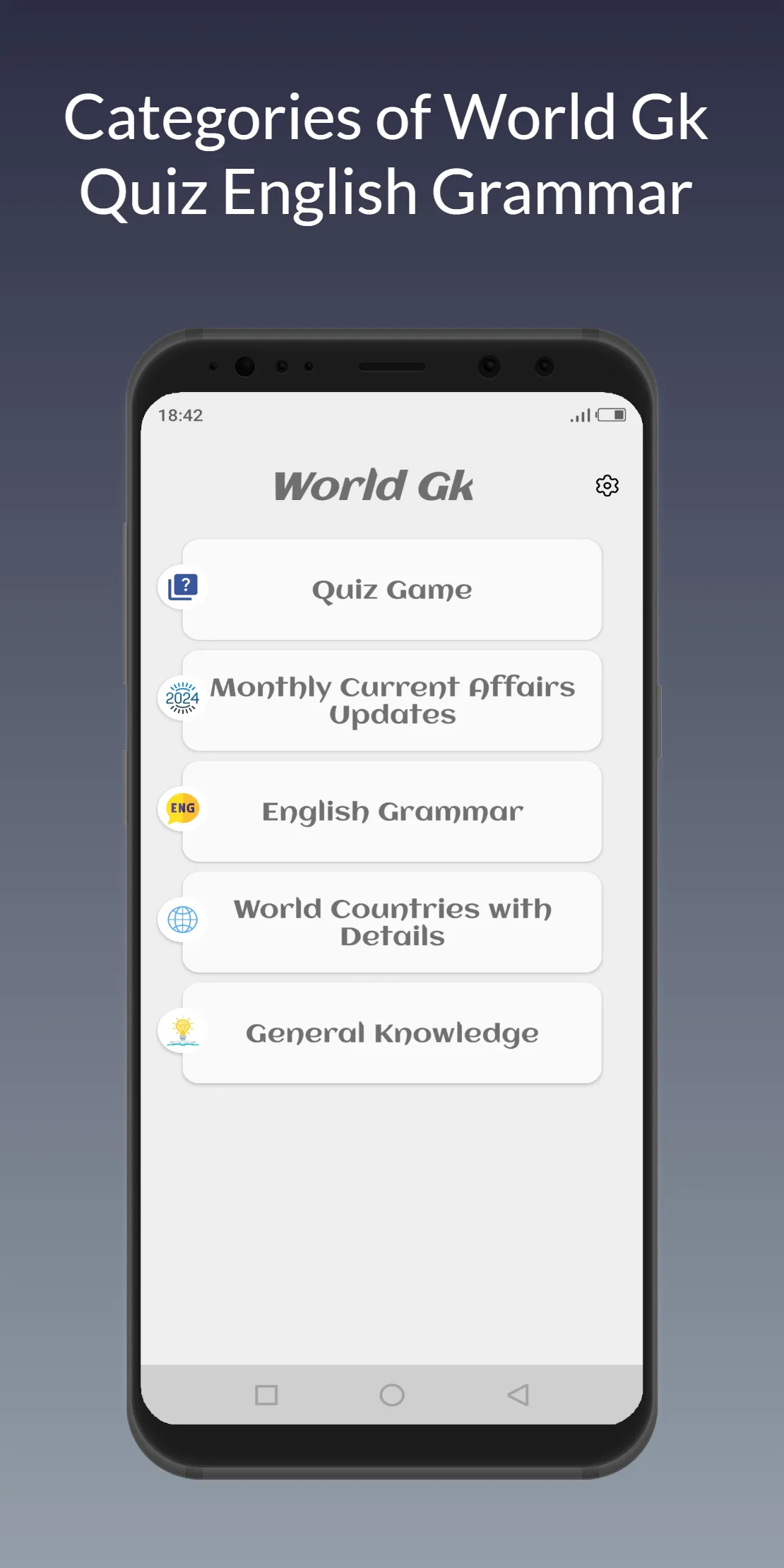 Gk Quiz - English Grammar Book | Indus Appstore | Screenshot