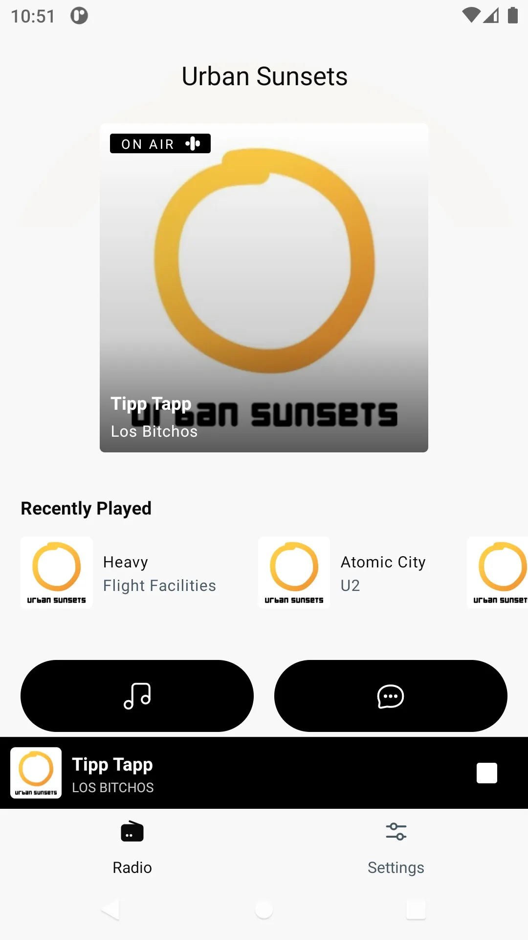 Urban Sunsets Radio | Indus Appstore | Screenshot