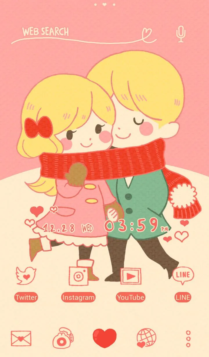 Winter Couple Theme +HOME | Indus Appstore | Screenshot