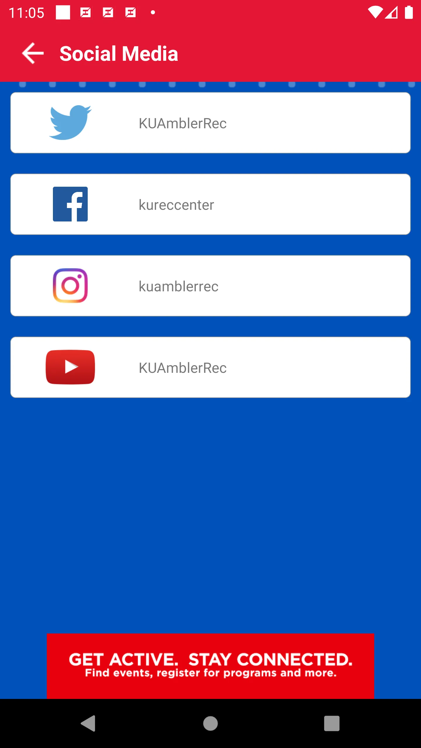 KU Recreation Services 2.0 | Indus Appstore | Screenshot