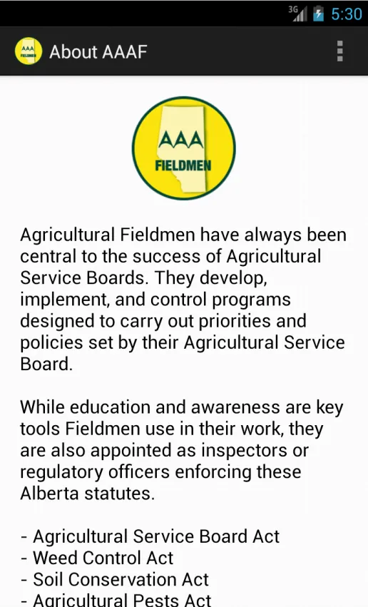 Alberta Agriculture Fieldmen | Indus Appstore | Screenshot