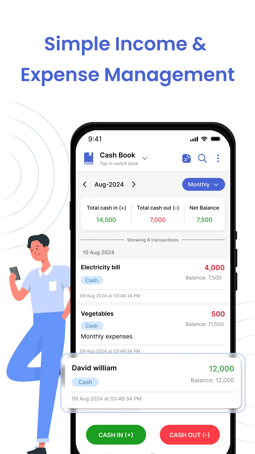 Cash Book : Money Manager | Indus Appstore | Screenshot