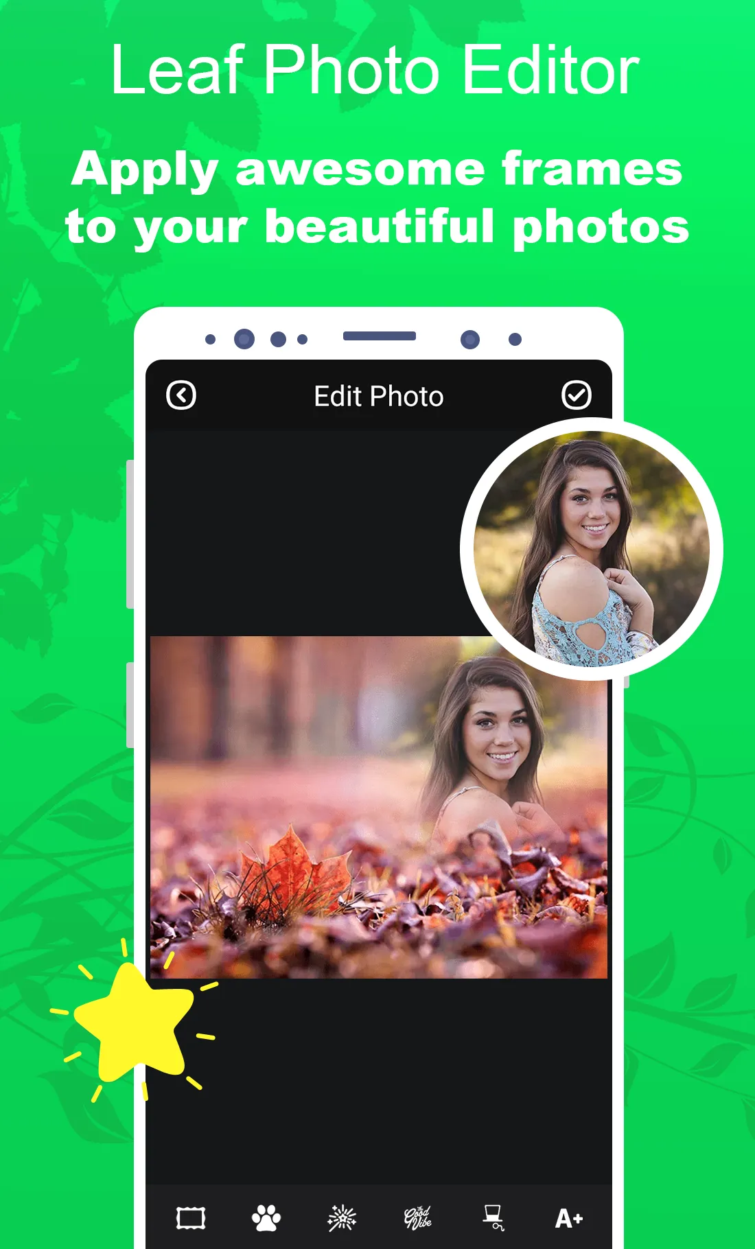 Leaf Editor - Leaves Frames | Indus Appstore | Screenshot