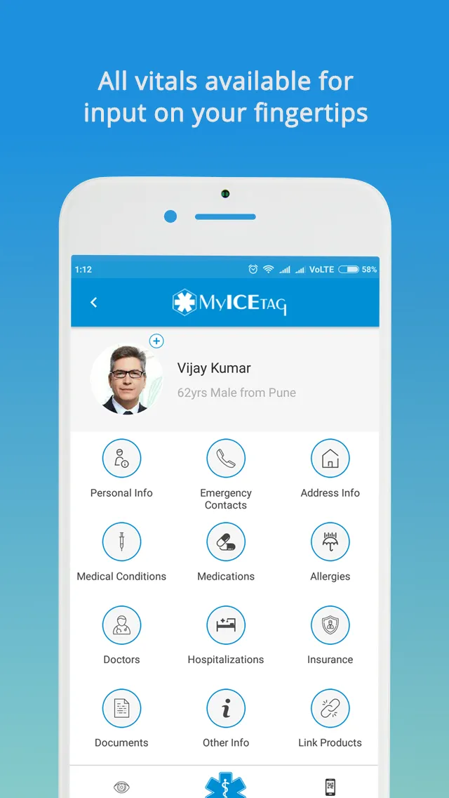 MyICETag-In Case of Emergency | Indus Appstore | Screenshot