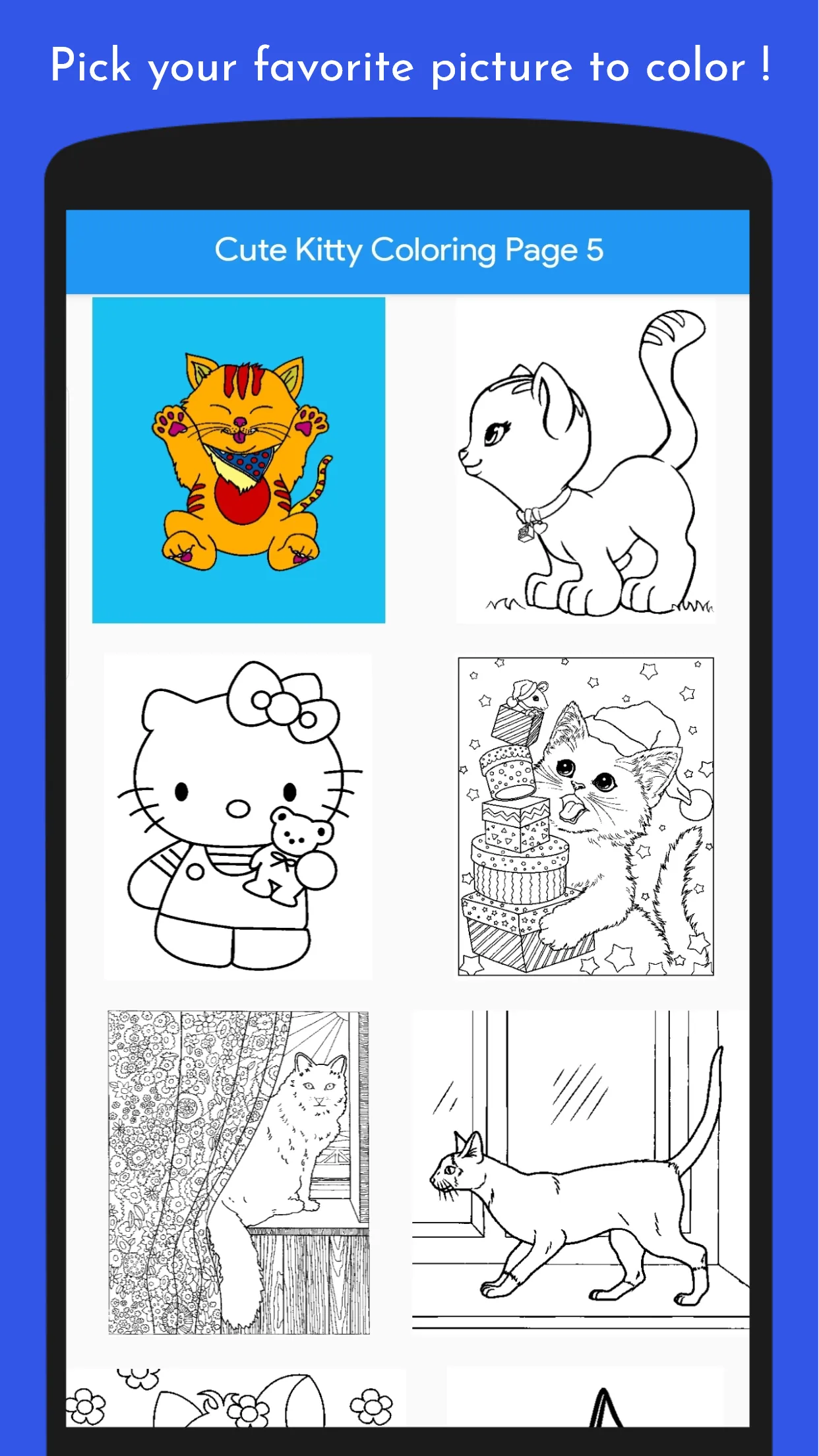 Cute Kitten Coloring Book | Indus Appstore | Screenshot