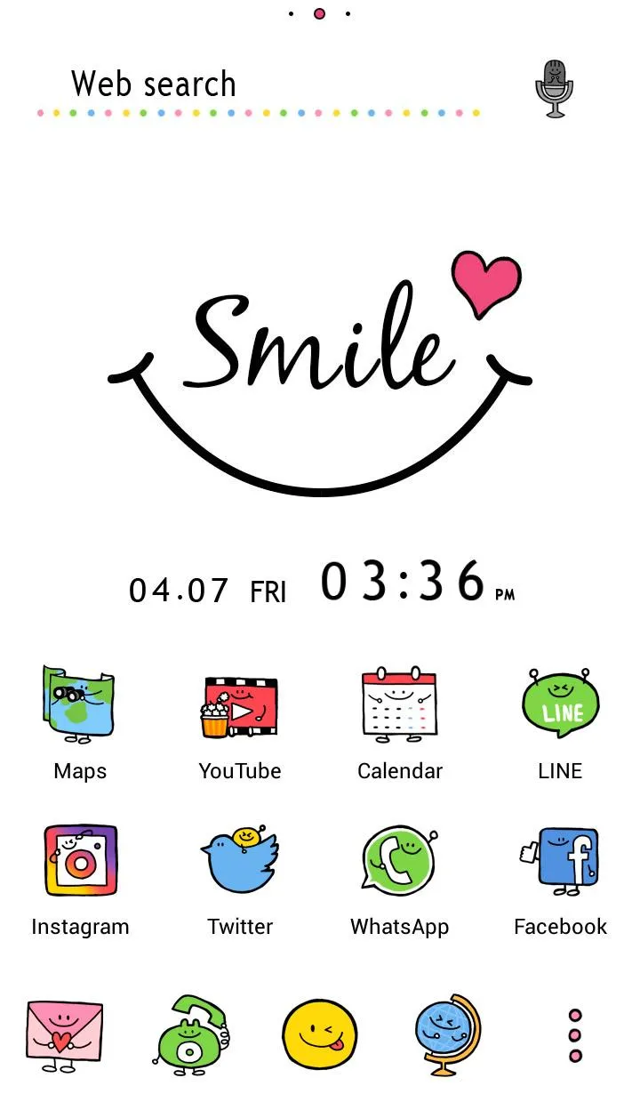 Simple Theme Smile Friends | Indus Appstore | Screenshot