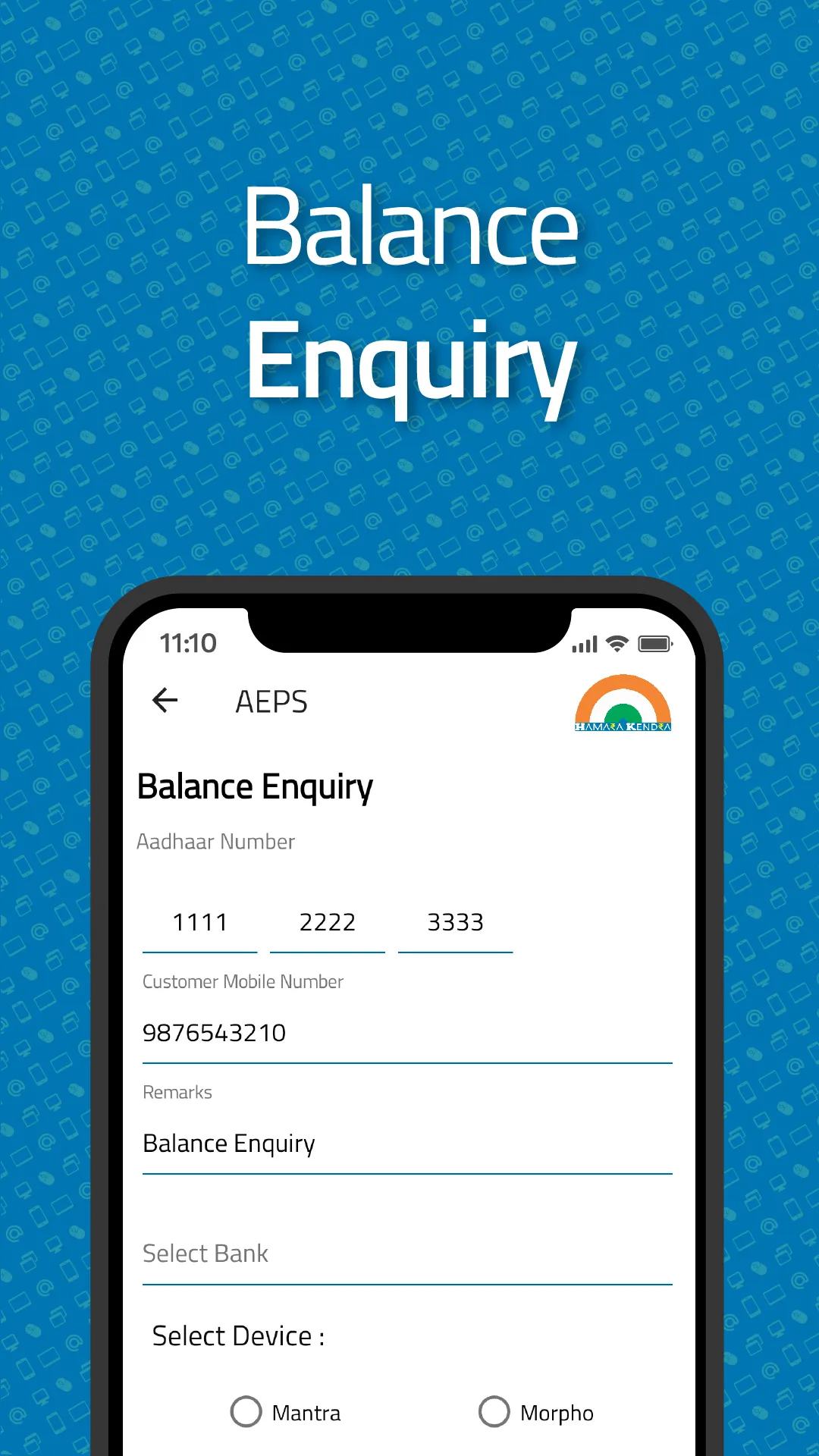 Hamara Kendra - AEPS,Recharges | Indus Appstore | Screenshot