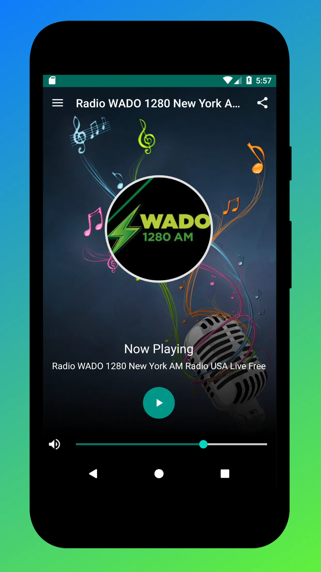 Radio WADO 1280 AM USA Online | Indus Appstore | Screenshot