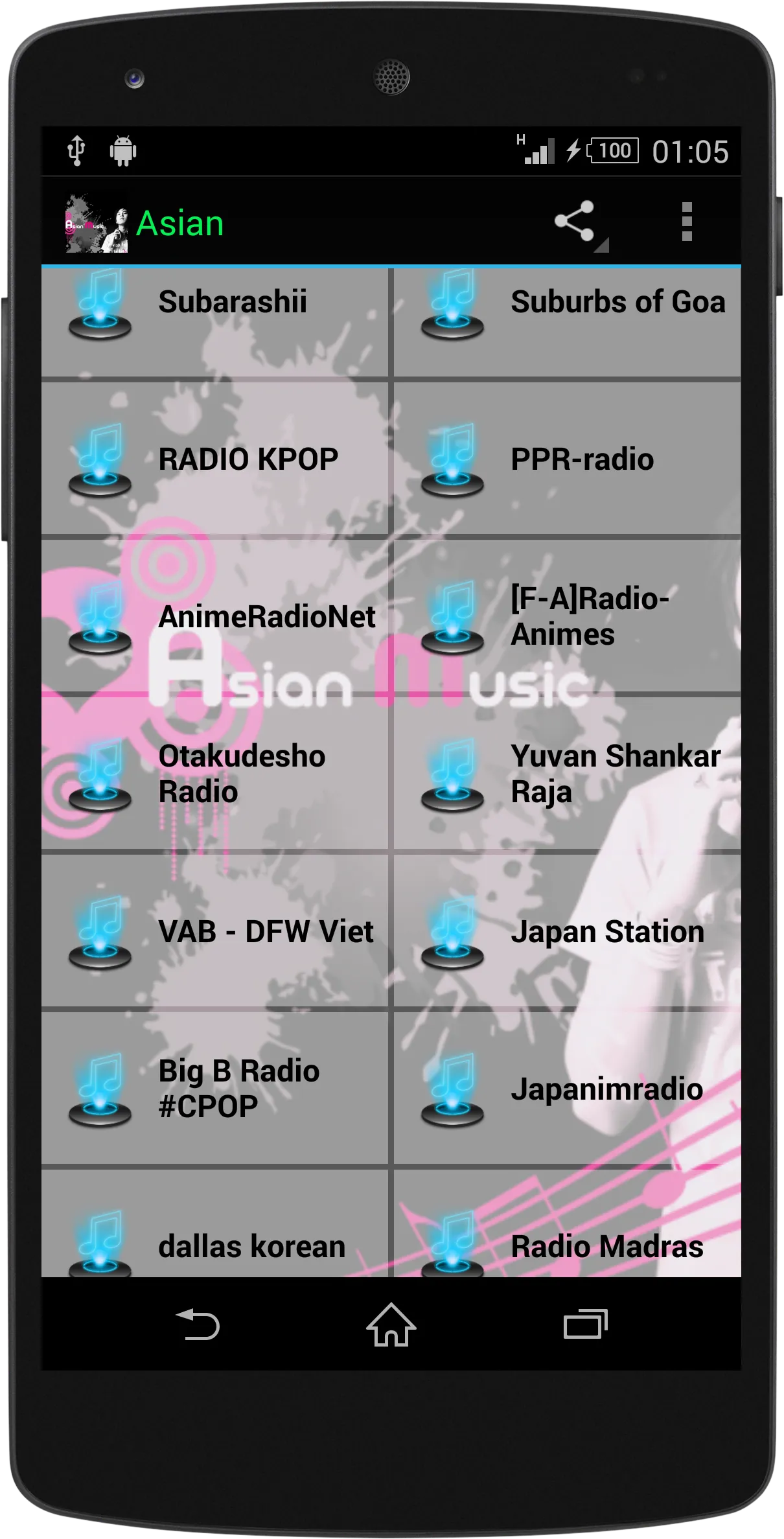 Asian MUSIC RADIO | Indus Appstore | Screenshot