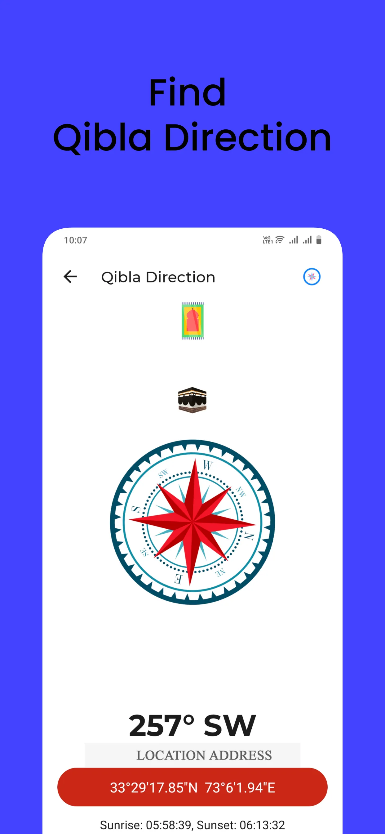 Namaz Compass : Qibla Finder | Indus Appstore | Screenshot