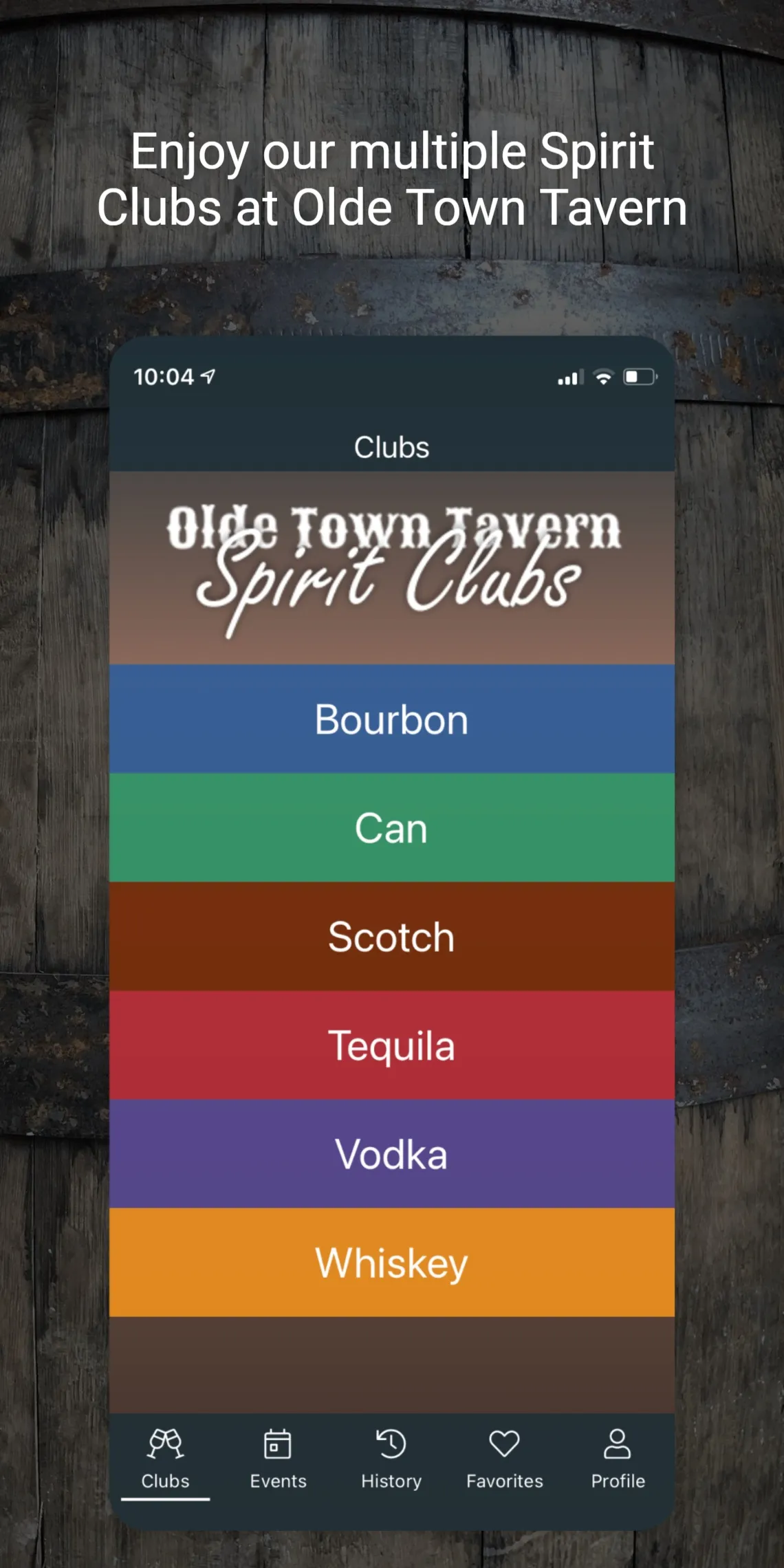 Olde Town Tavern Spirit Clubs | Indus Appstore | Screenshot