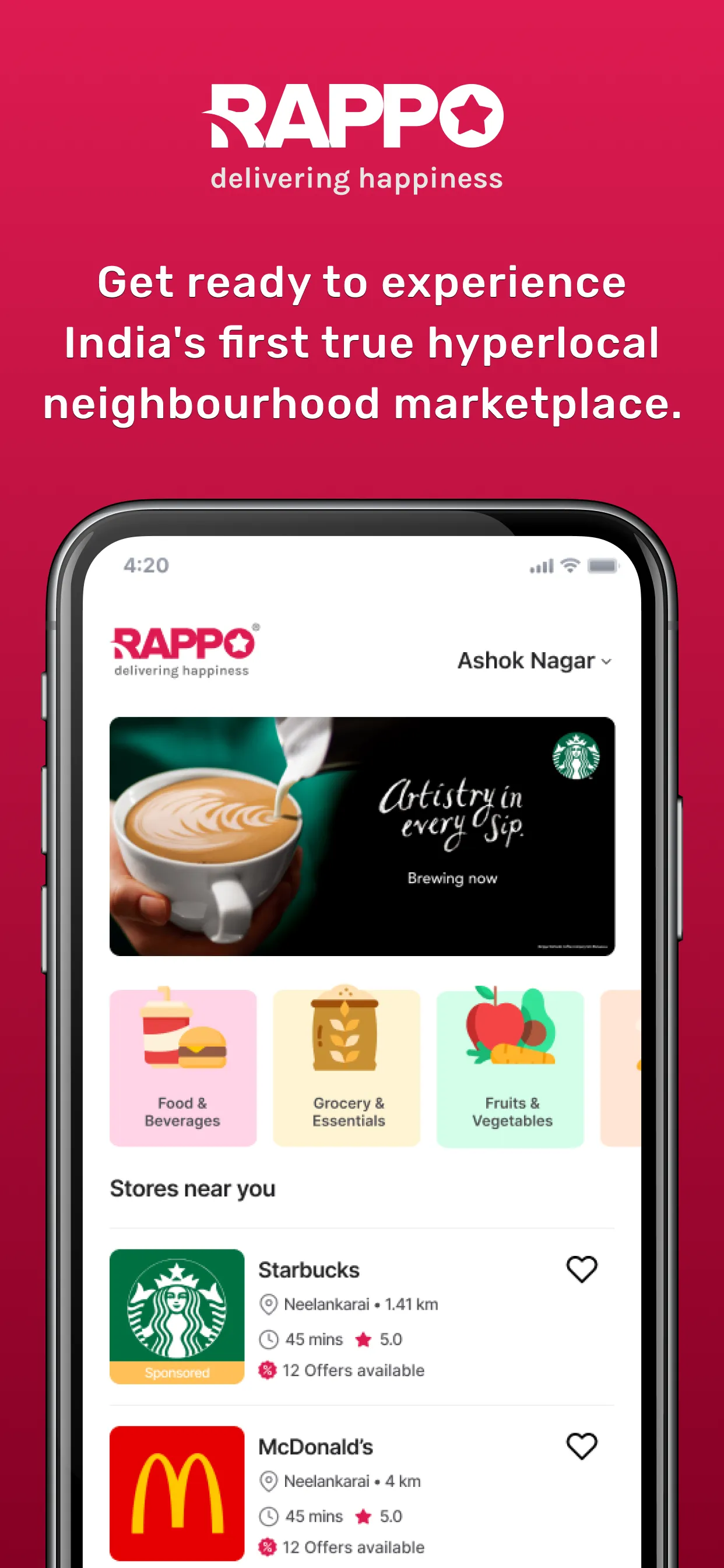 Rappo - Stores near me, Online | Indus Appstore | Screenshot