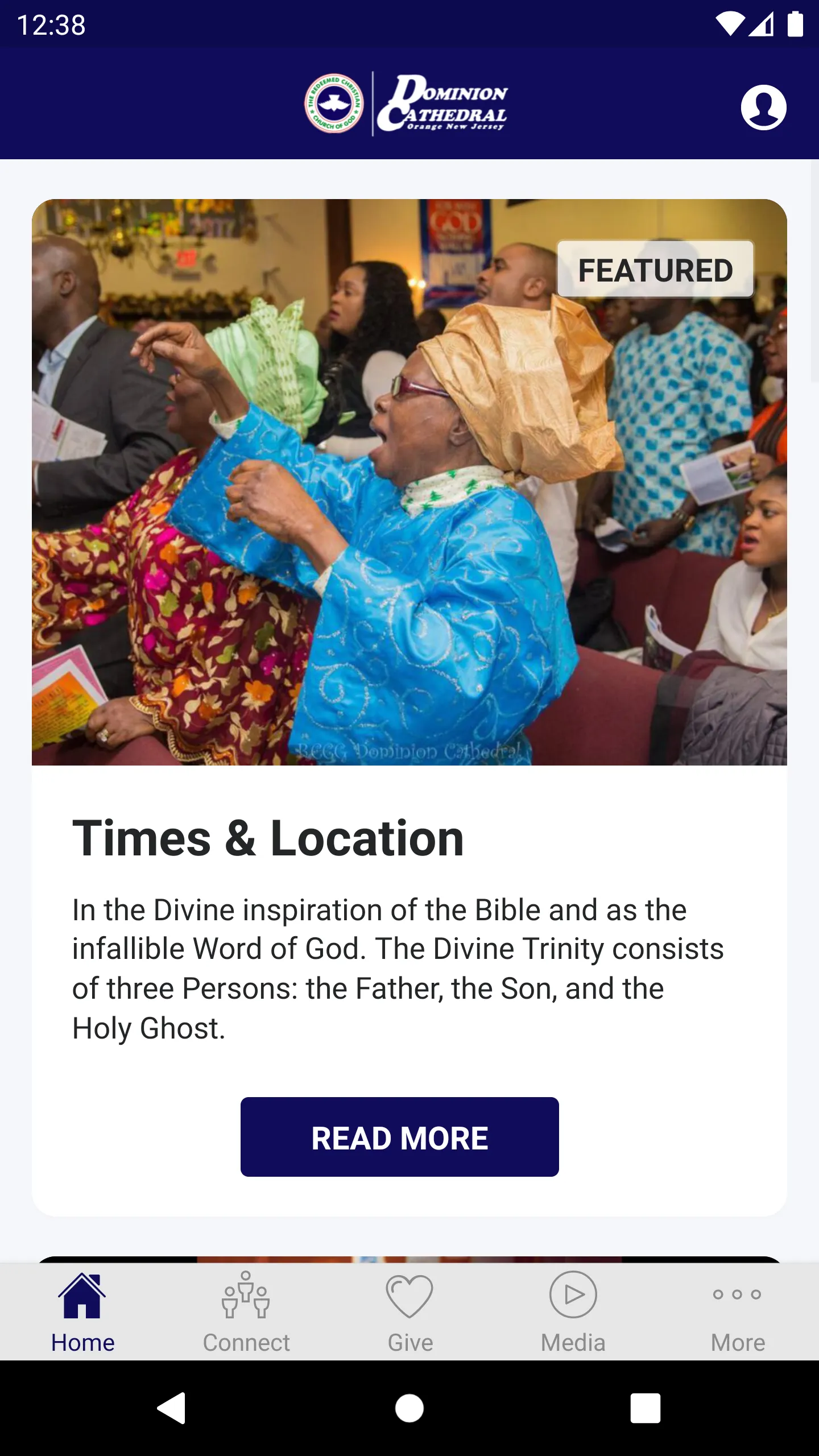 RCCG Dominion Cathedral NJ | Indus Appstore | Screenshot