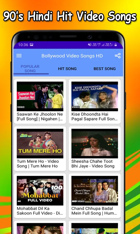 90s Hindi Video Songs HD | Indus Appstore | Screenshot