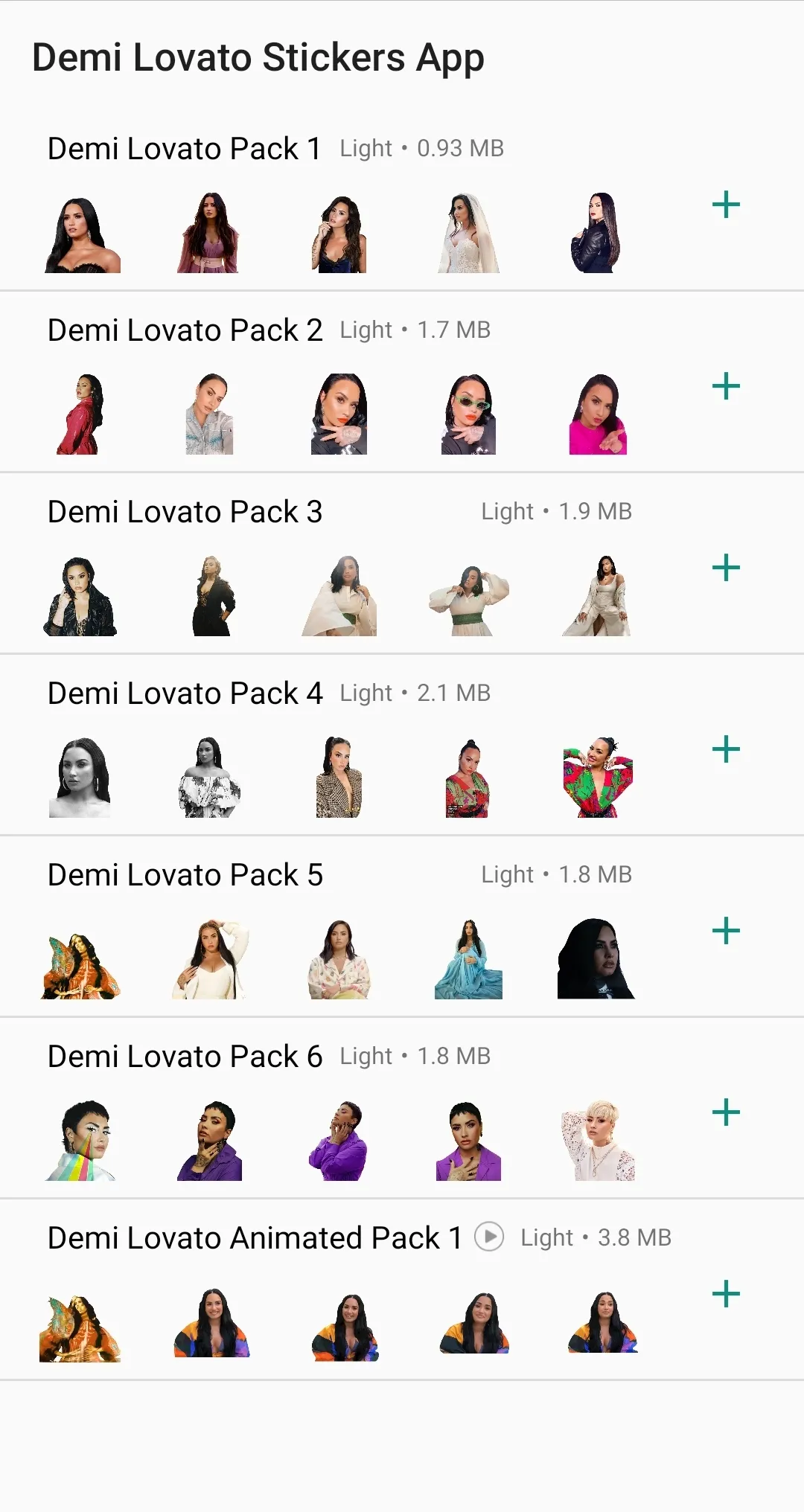 Demi Lovato Stickers App on WA | Indus Appstore | Screenshot