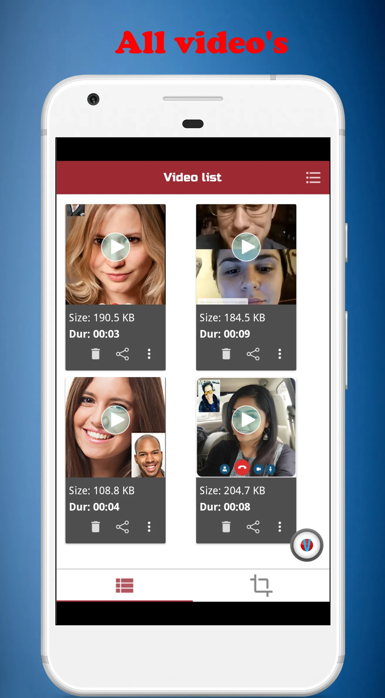 video call recorder 2019 - rec | Indus Appstore | Screenshot