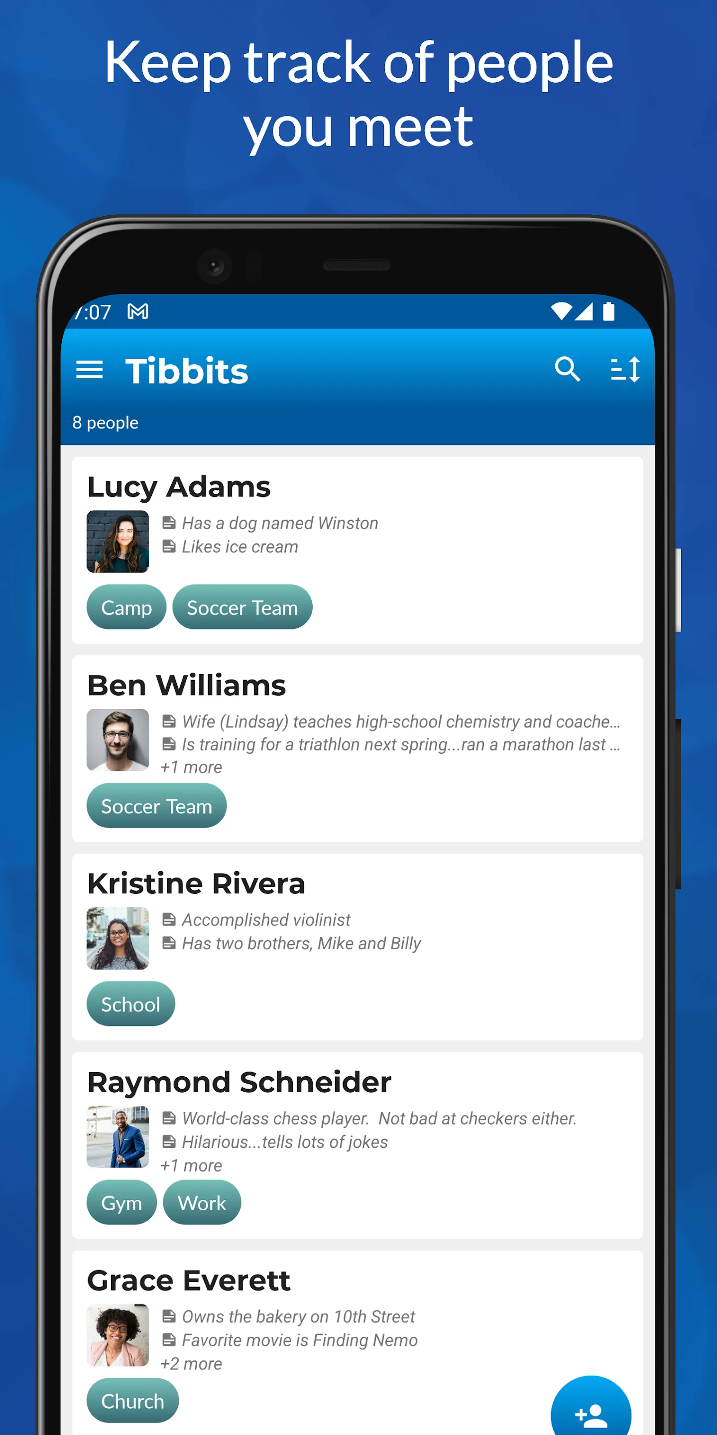 Tibbits – Remember Names | Indus Appstore | Screenshot