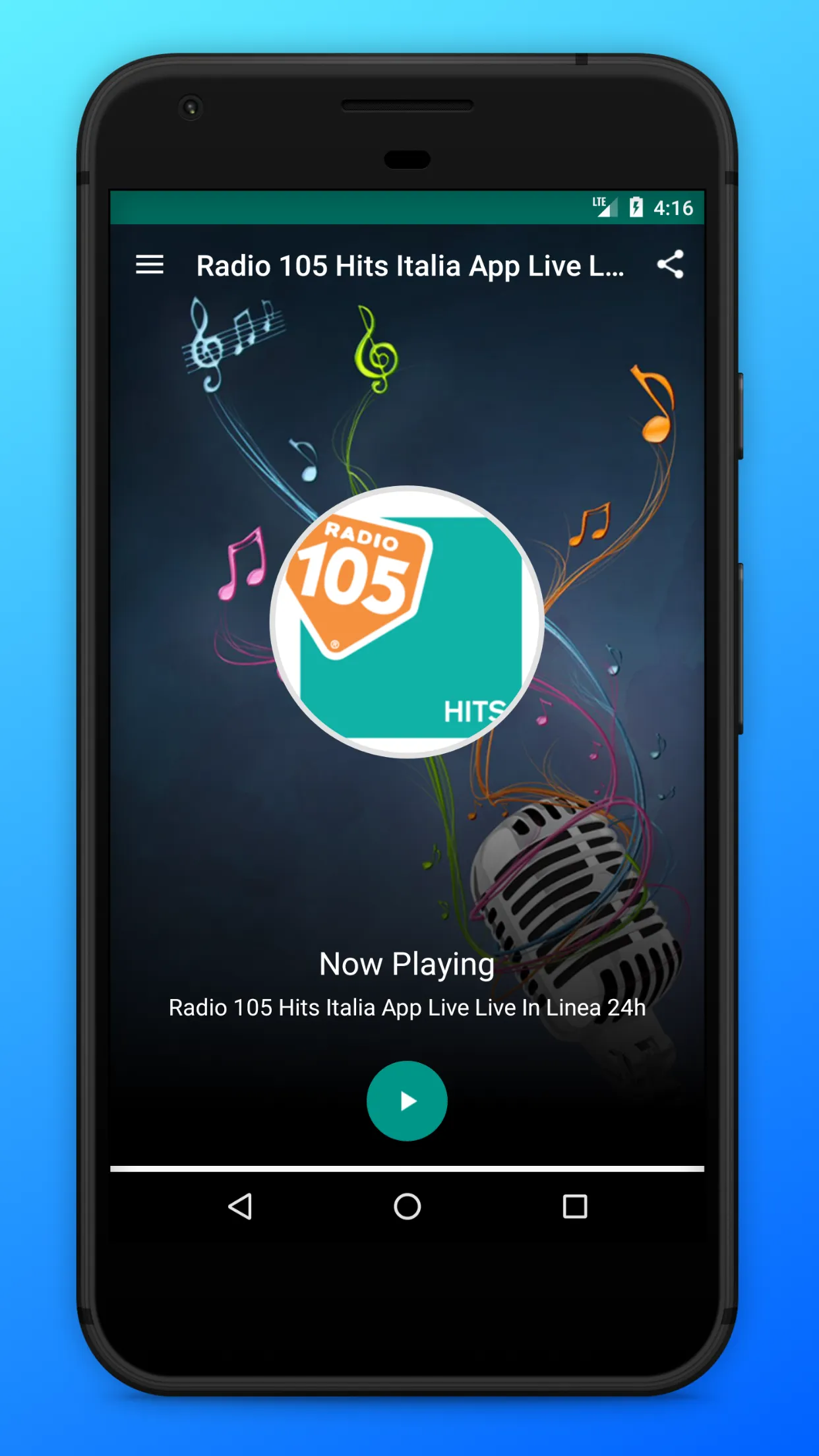 Radio 105 Hits Italia FM App | Indus Appstore | Screenshot