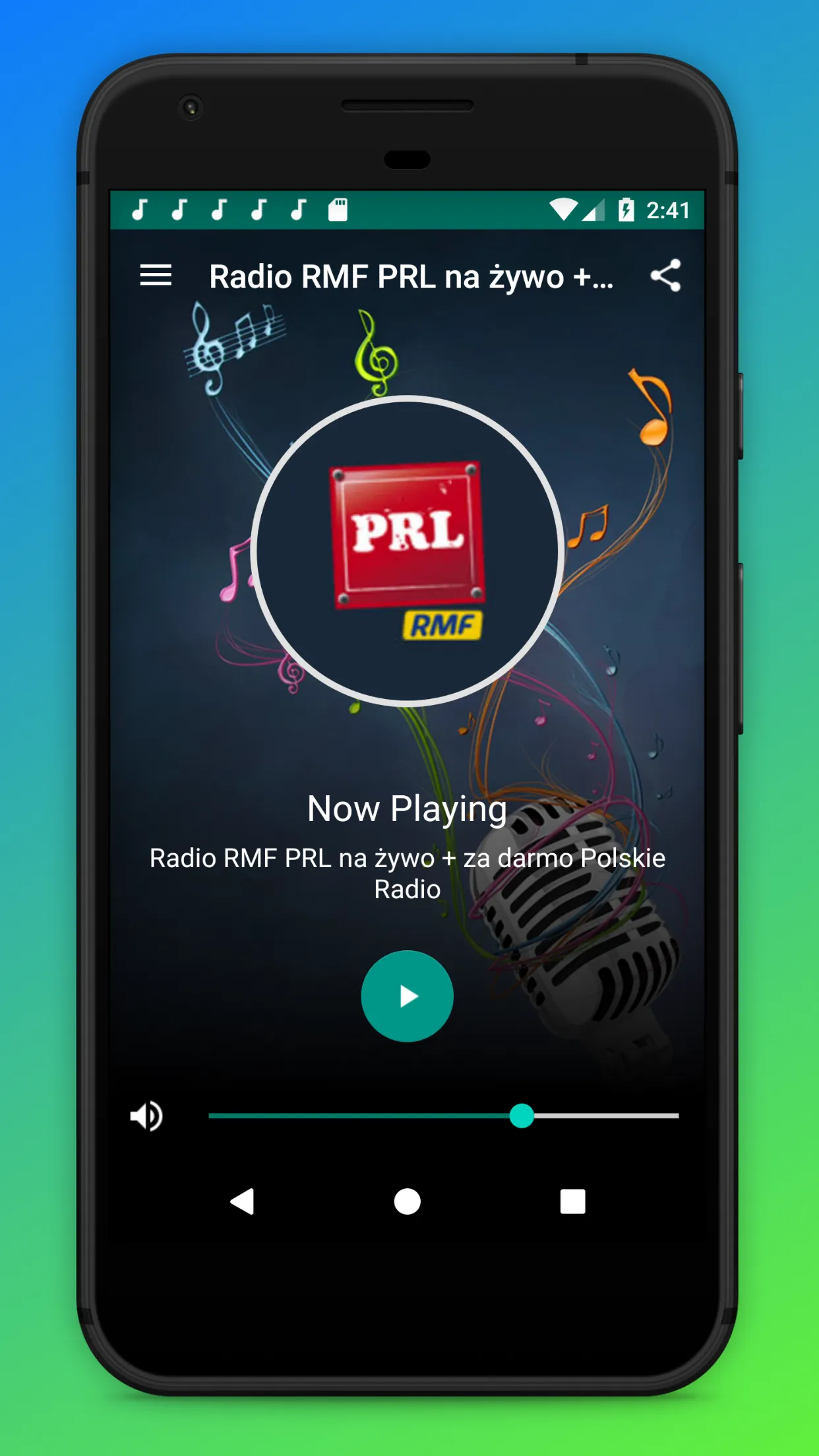 Radio RMF PRL Polskie Online | Indus Appstore | Screenshot