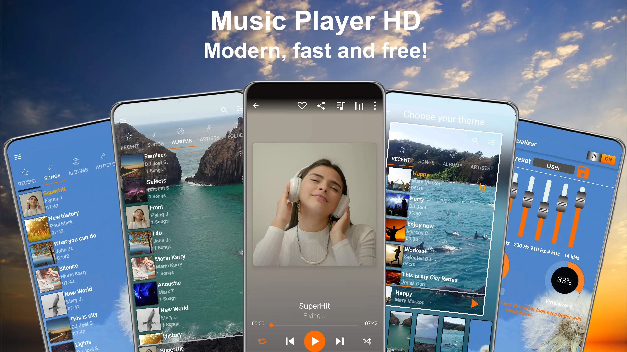 Music Player HD+ Equalizer | Indus Appstore | Screenshot