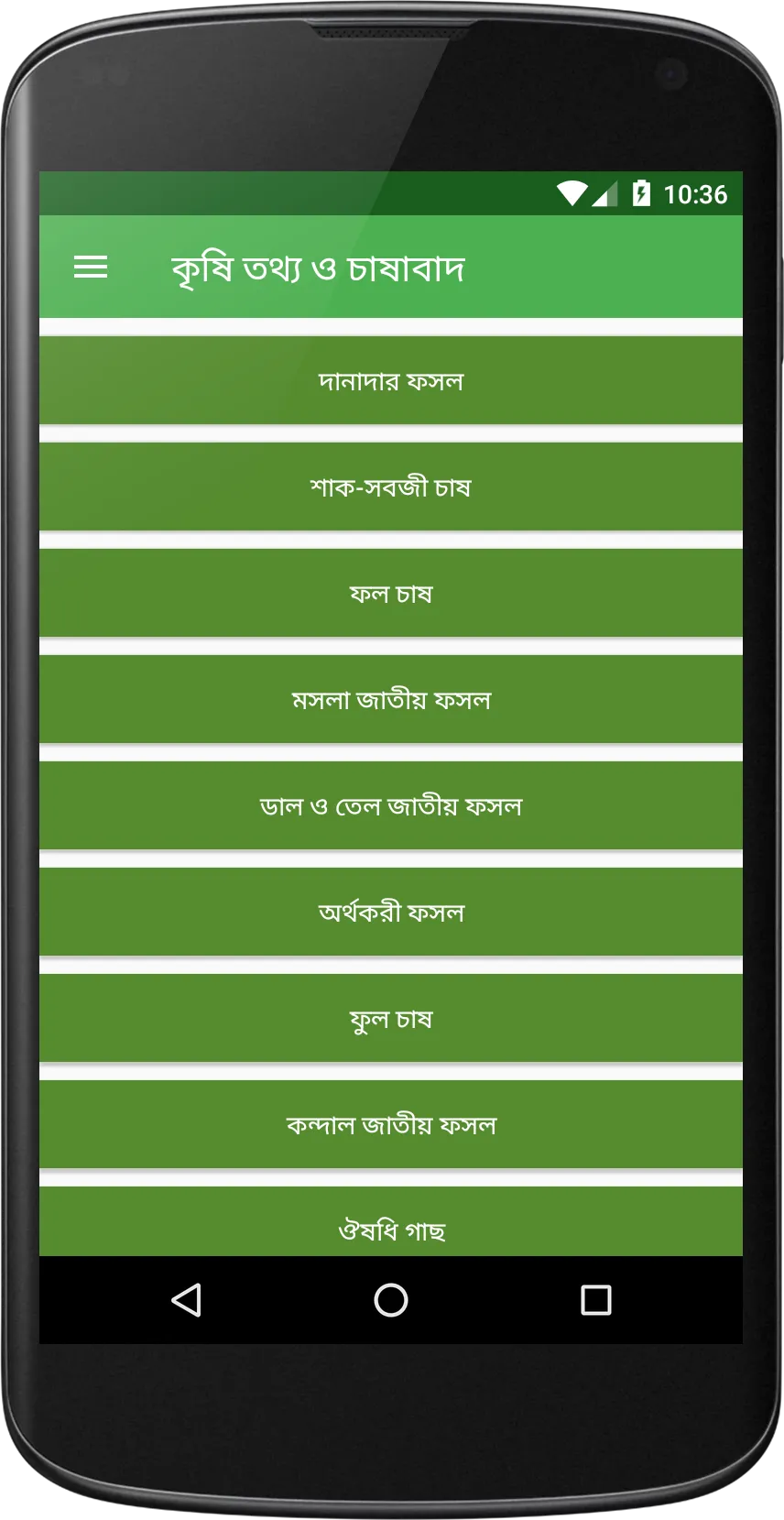 কৃষি তথ্য ও চাষাবাদ ~ Bangla A | Indus Appstore | Screenshot