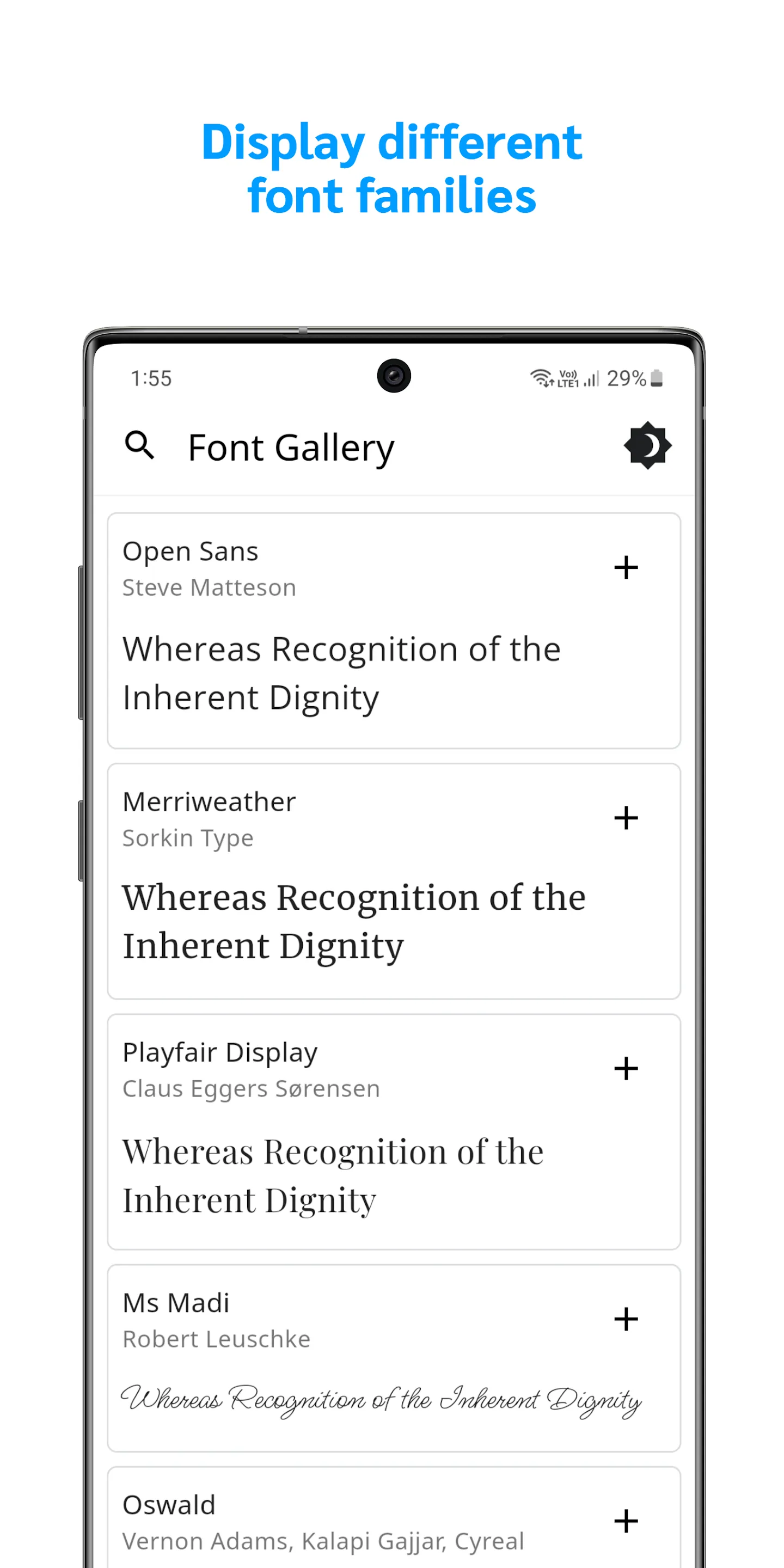 Font Gallery | Indus Appstore | Screenshot