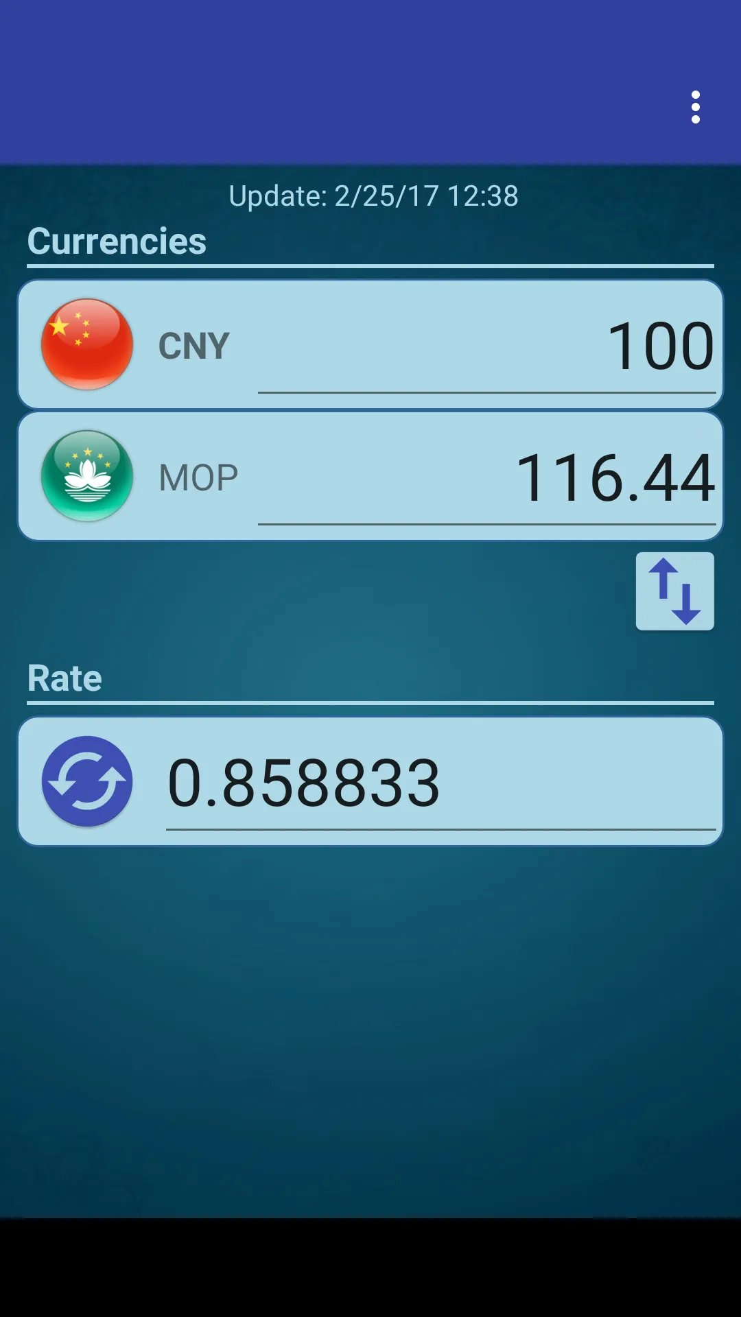 CHN Yuan x Macanese Pataca | Indus Appstore | Screenshot