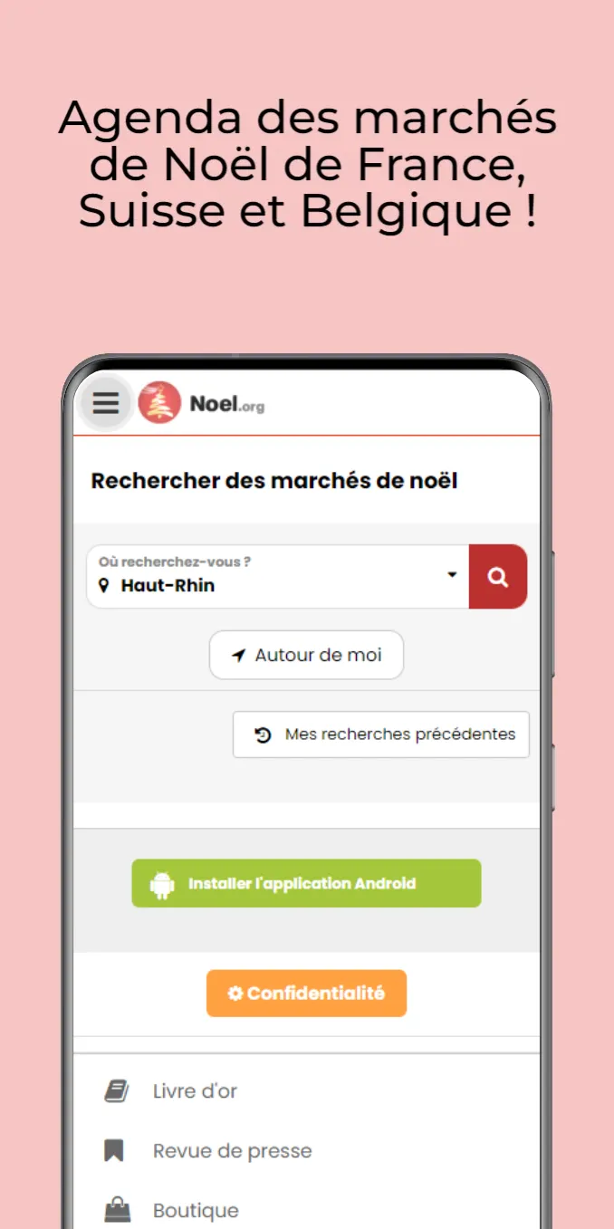 Agenda des marchés de Noël | Indus Appstore | Screenshot