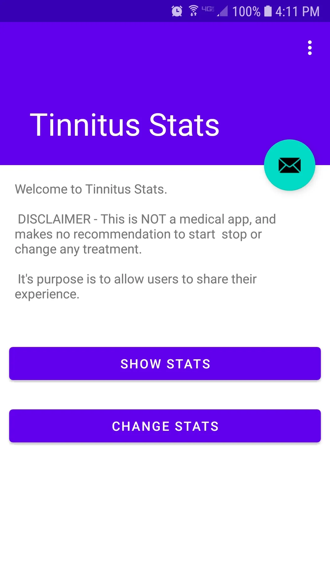 Tinnitus Stats | Indus Appstore | Screenshot