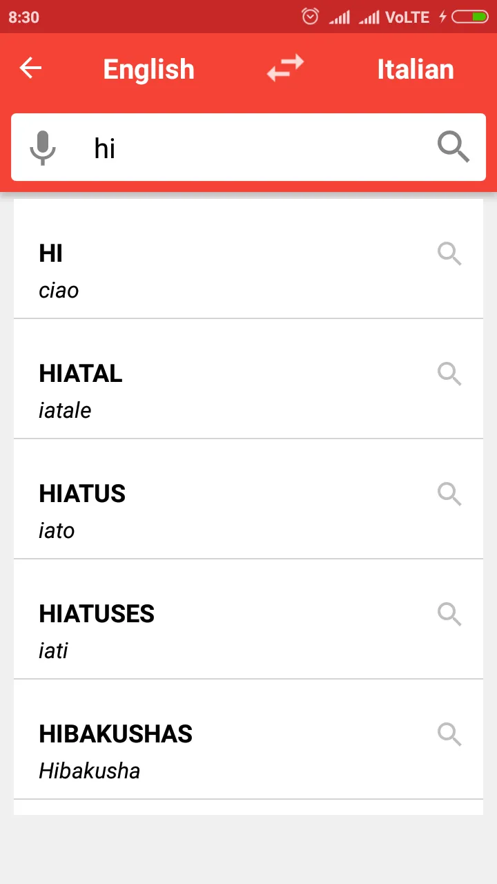 English To Italian Dictionary | Indus Appstore | Screenshot