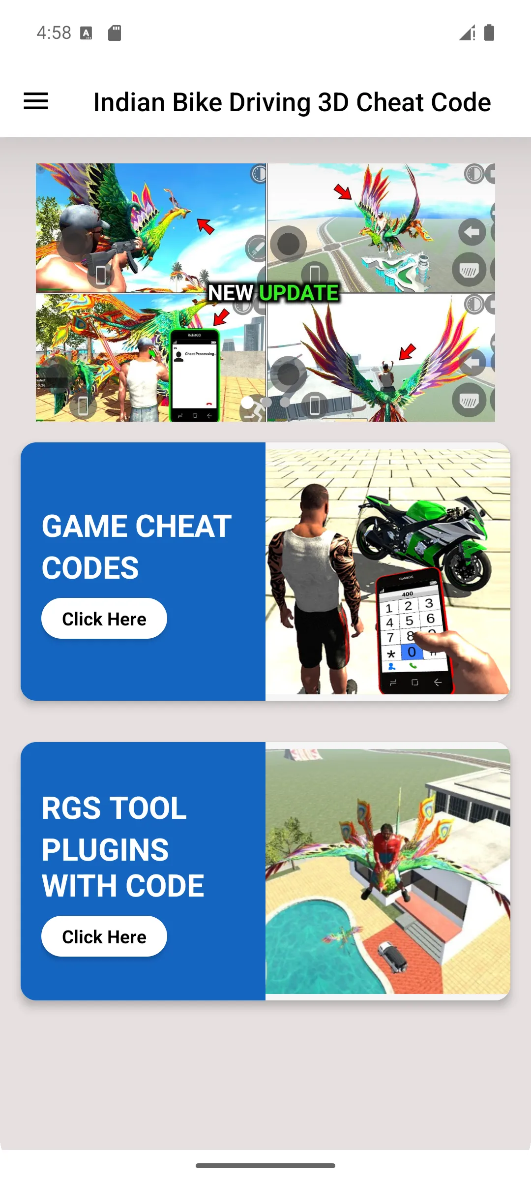 Indian Bike Driving Cheat Code | Indus Appstore | Screenshot