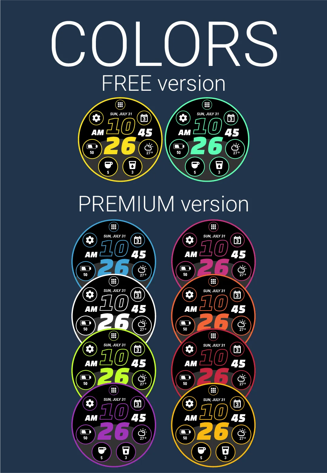 Digi Watch Face (by HuskyDEV) | Indus Appstore | Screenshot