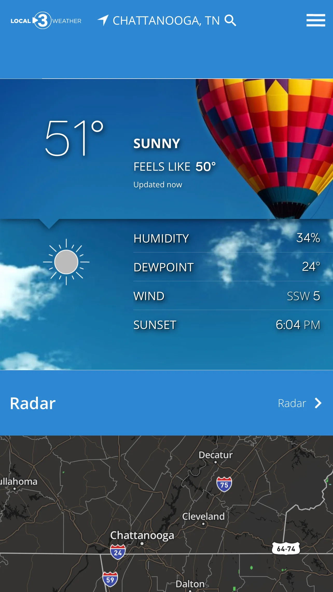 Local 3 Weather | Indus Appstore | Screenshot