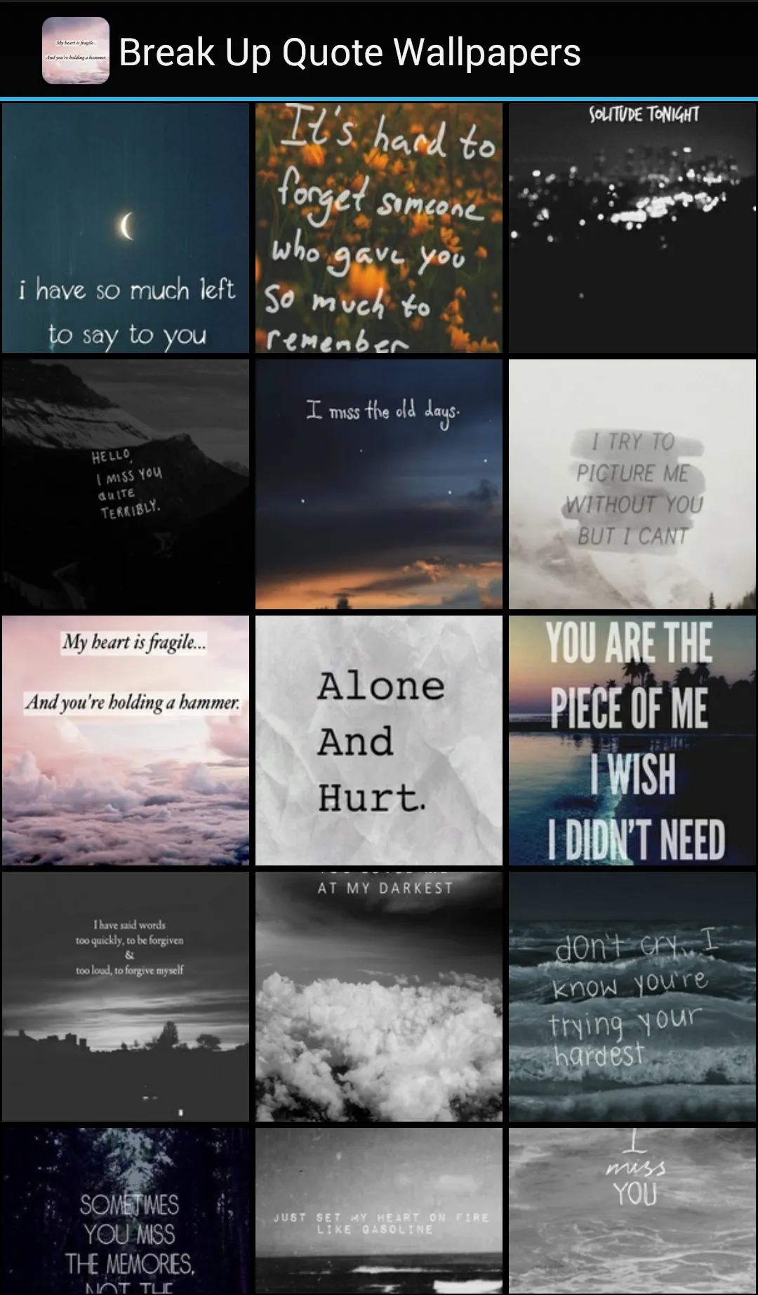 Break Up Quote Wallpapers | Indus Appstore | Screenshot