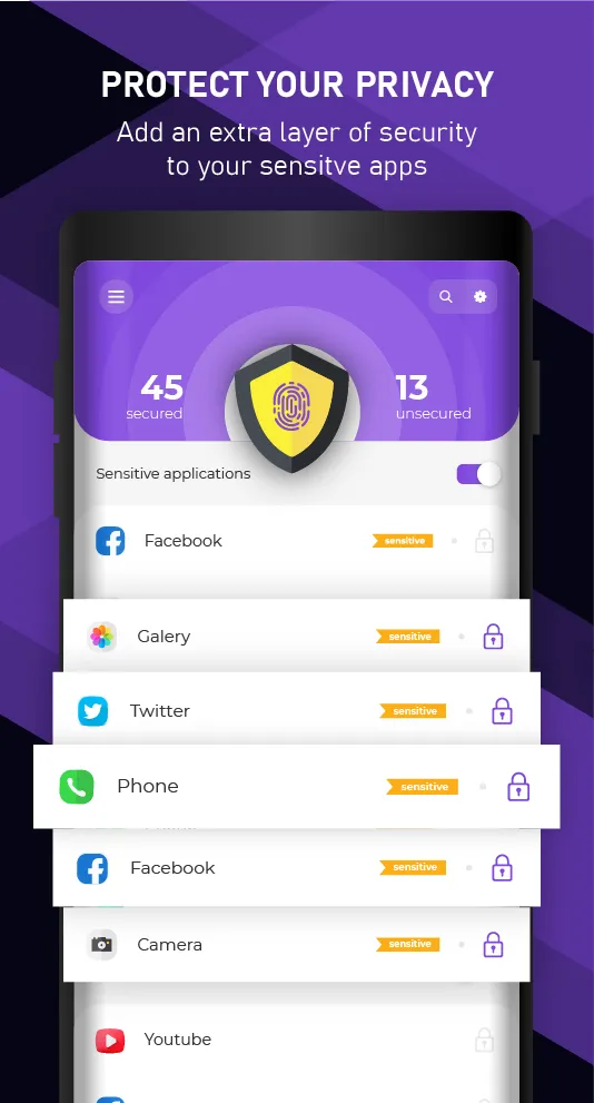 AppLock - Fingerprint unlock,  | Indus Appstore | Screenshot