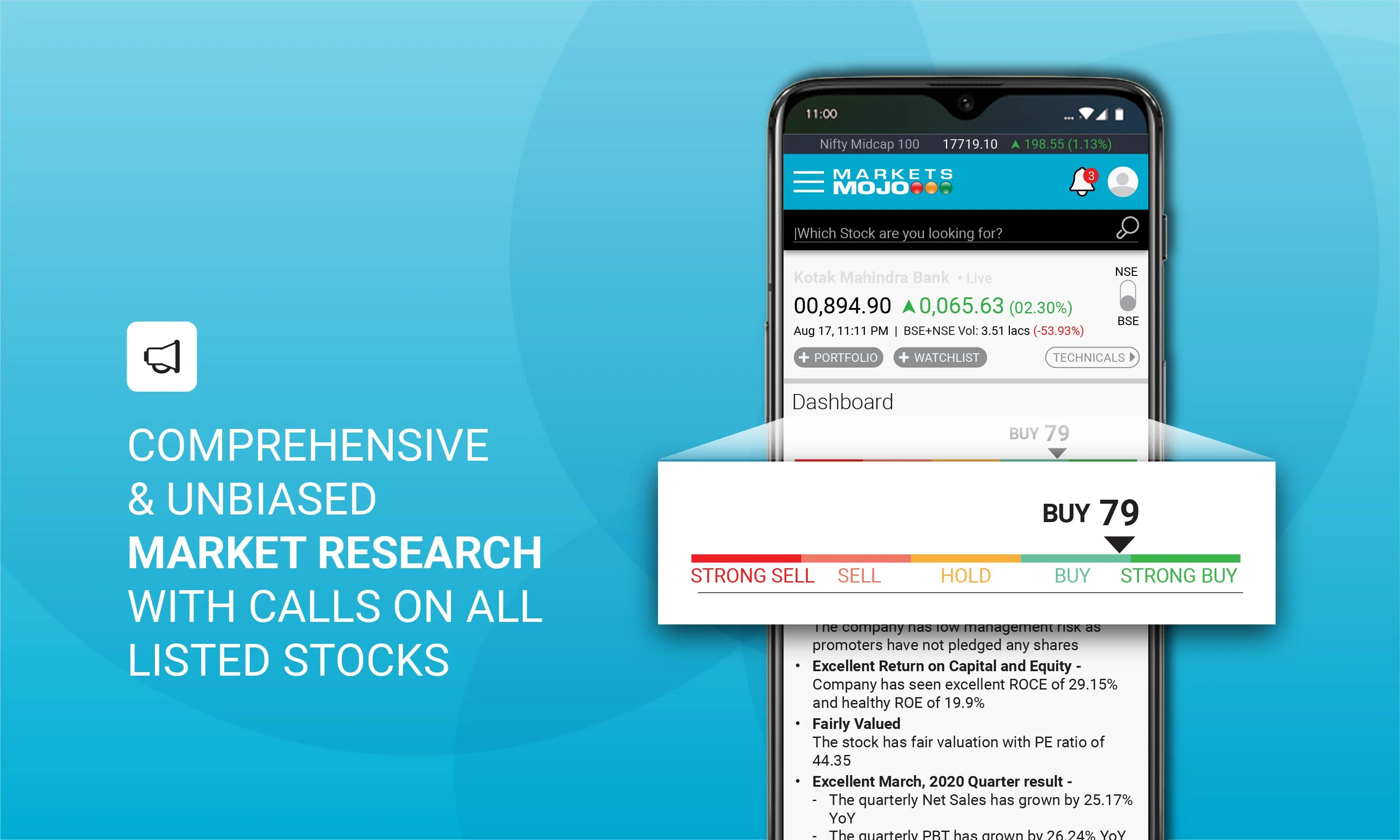 MarketsMojo: Live Stocks & Sha | Indus Appstore | Screenshot