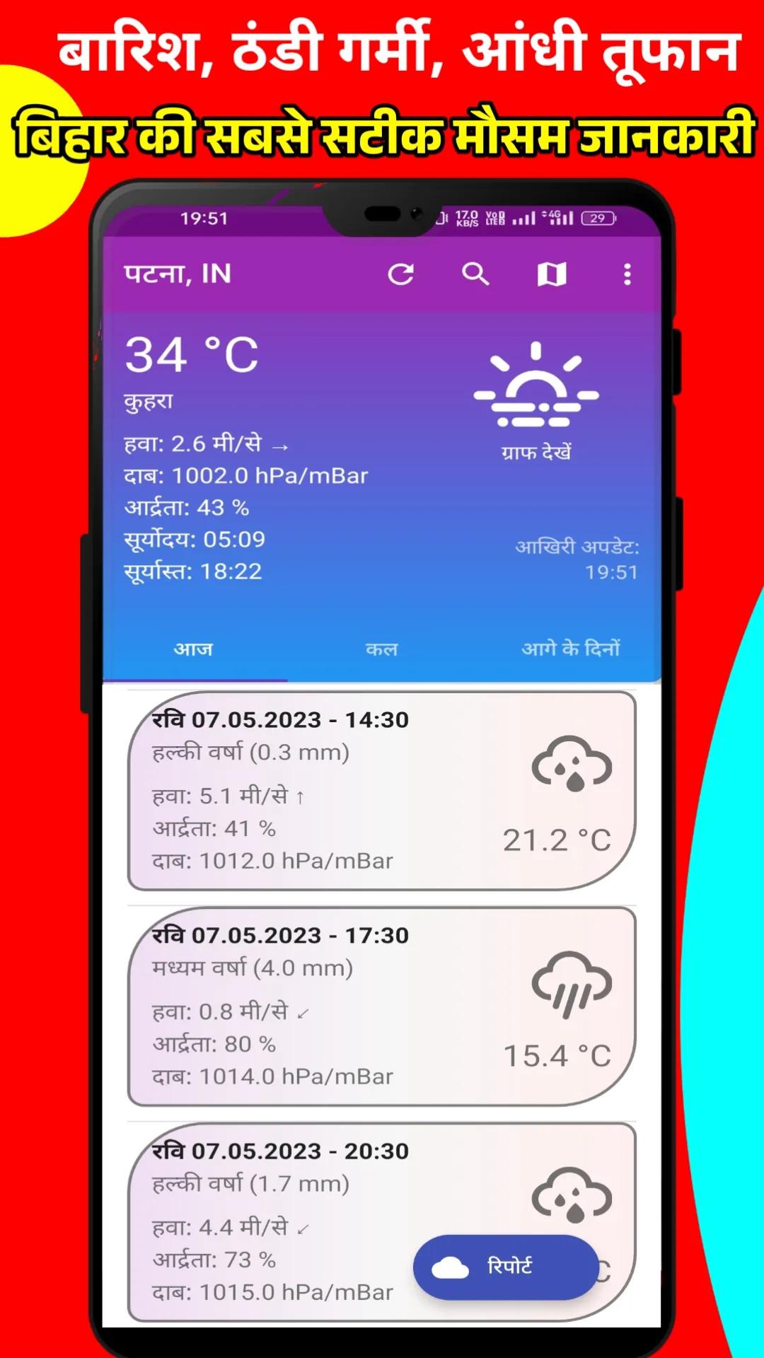 Bihar Mausam Jankari : Weather | Indus Appstore | Screenshot