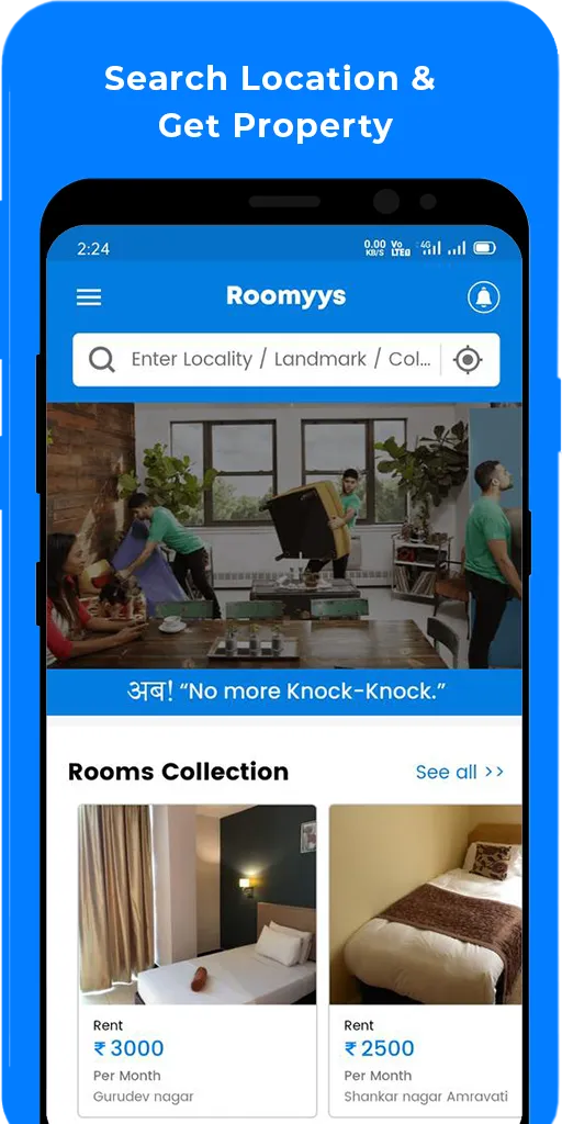 Roomyys: Rent Room, Flat, PG,  | Indus Appstore | Screenshot
