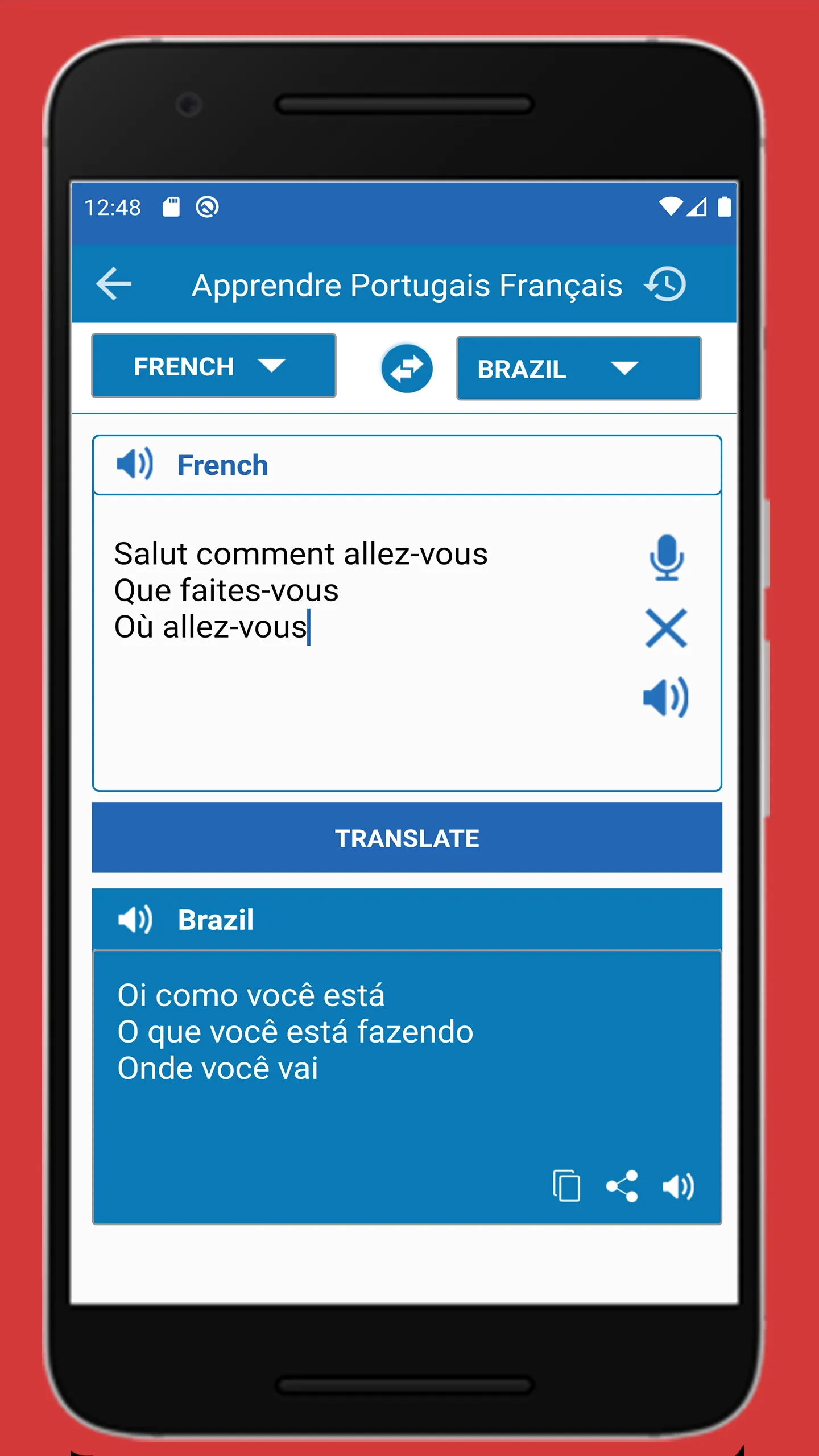 Traducteur Français Portugais | Indus Appstore | Screenshot