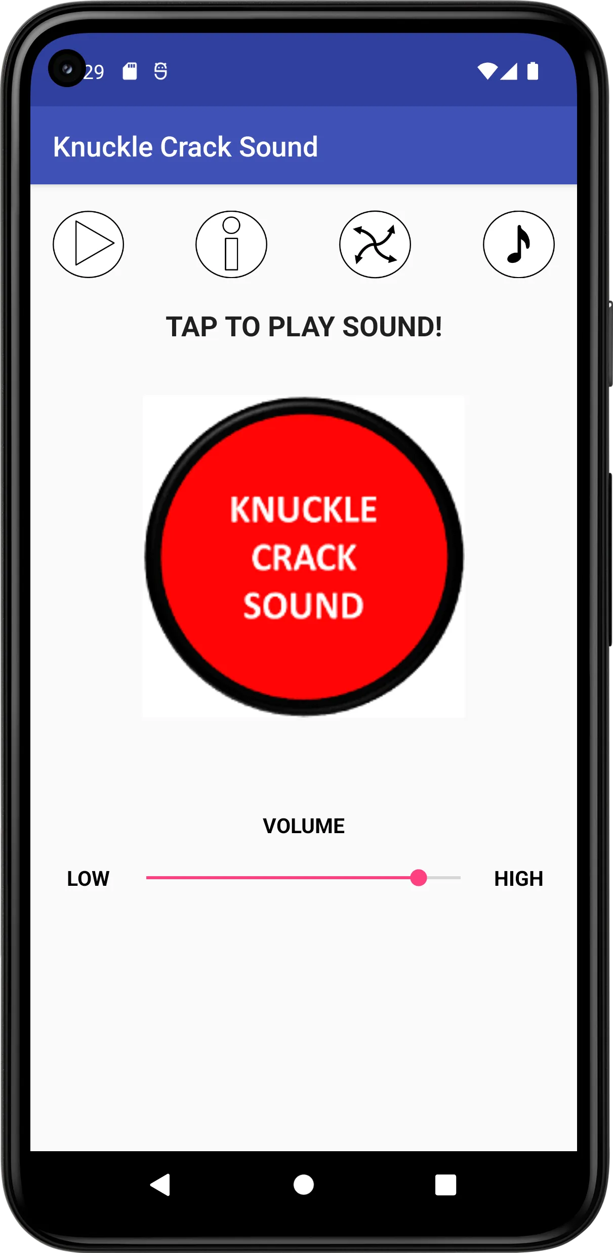 Knuckle Crack Sound | Indus Appstore | Screenshot