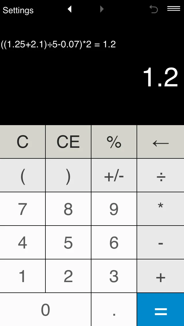 Calculator with parentheses | Indus Appstore | Screenshot