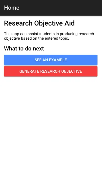 Research Objectives Aid | Indus Appstore | Screenshot