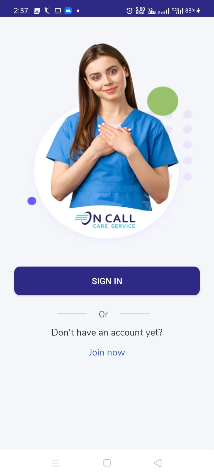 Oncall Care Services | Indus Appstore | Screenshot