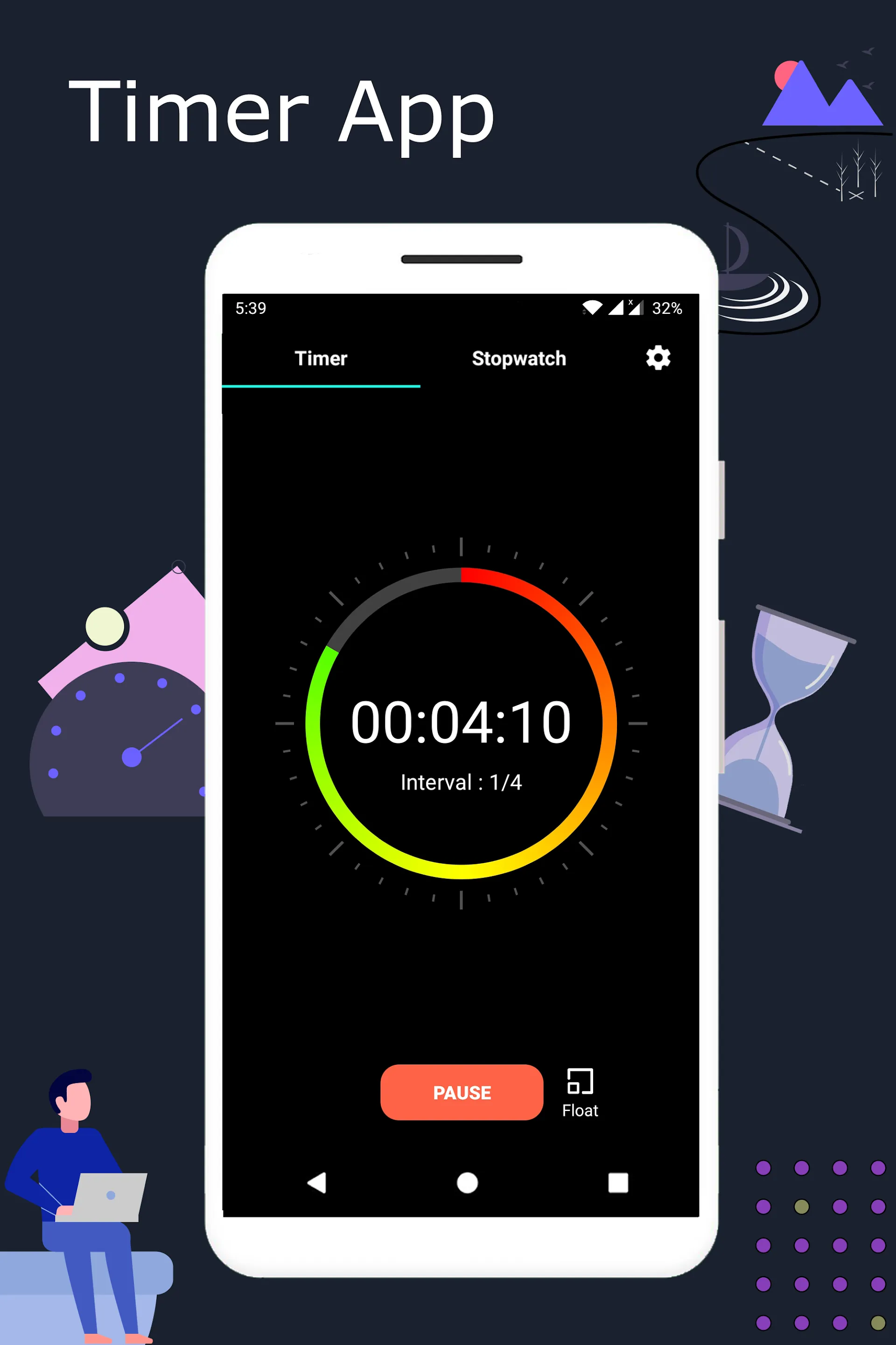 Timer Stopwatch App - Sound | Indus Appstore | Screenshot